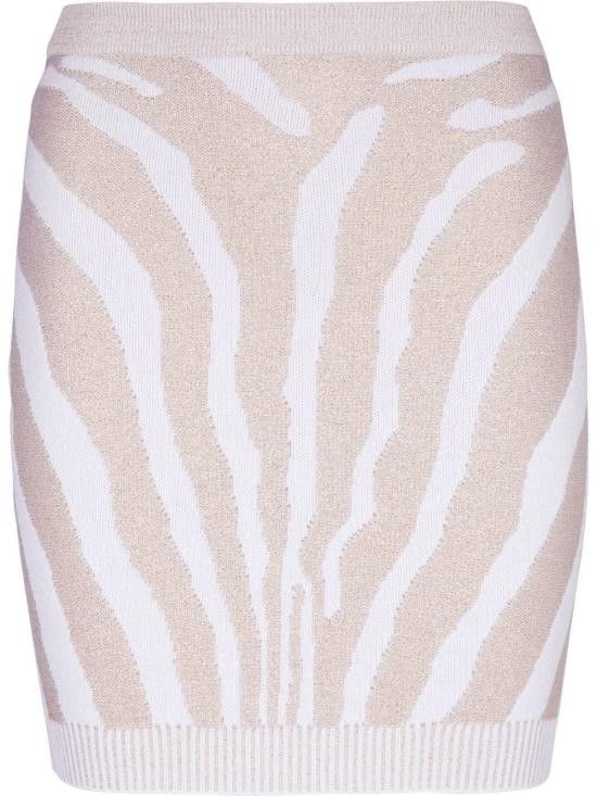 Balmain BALMAIN Women Mid Skirts AF1LB005 KD48GAD White Size 28" / US 6 / IT 42 - 1 Thumbnail