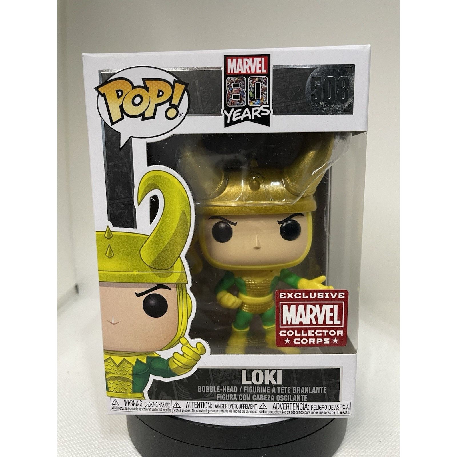 Marvel Comics Funko POP Marvel 80 Years: Loki #508, Marvel Collector Corps Size ONE SIZE - 1 Thumbnail