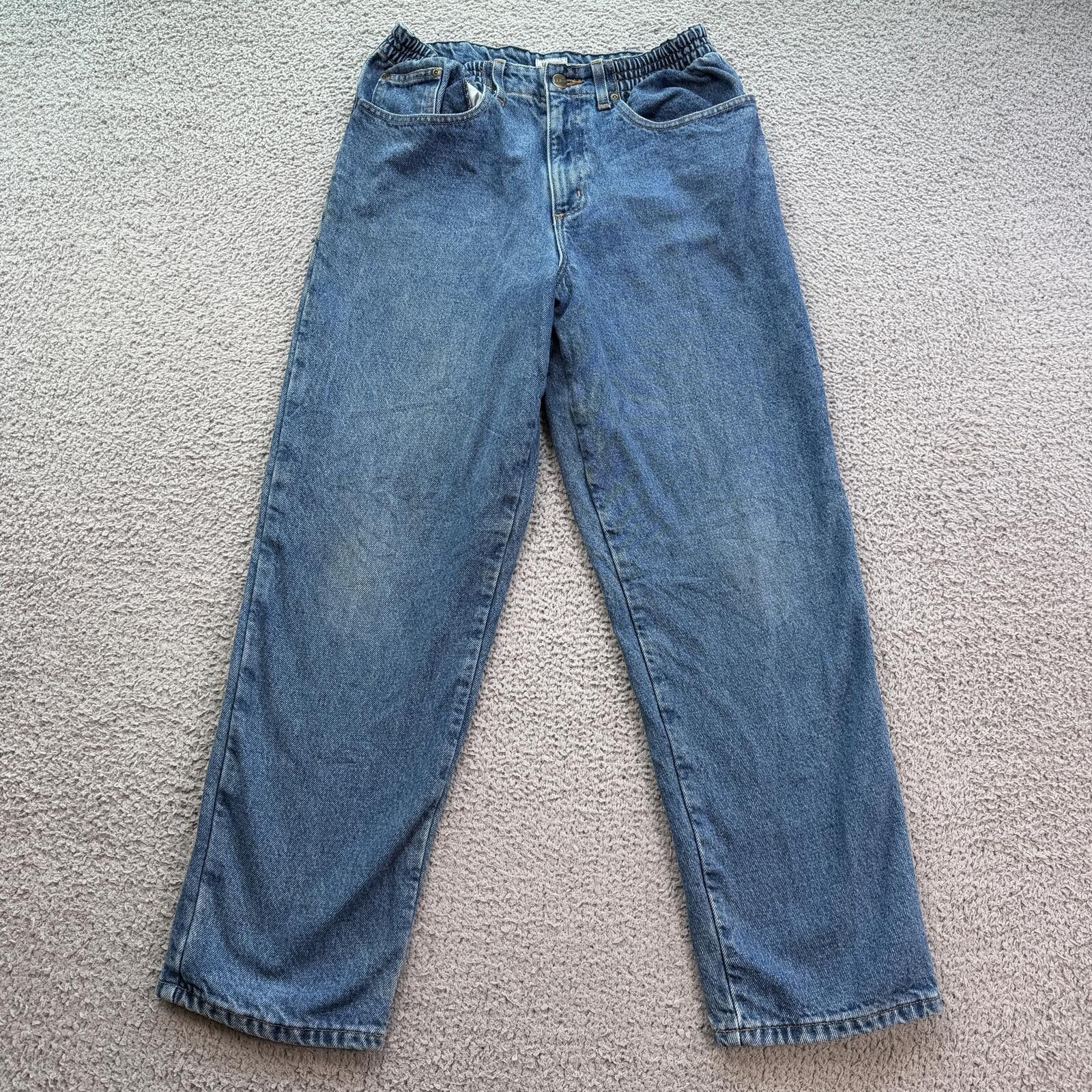 L.L. Bean Vintage LL Bean Plaid Lined Relaxed Fit Jeans Womens 10 P Size 32" / US 10 / IT 46 - 1 Thumbnail
