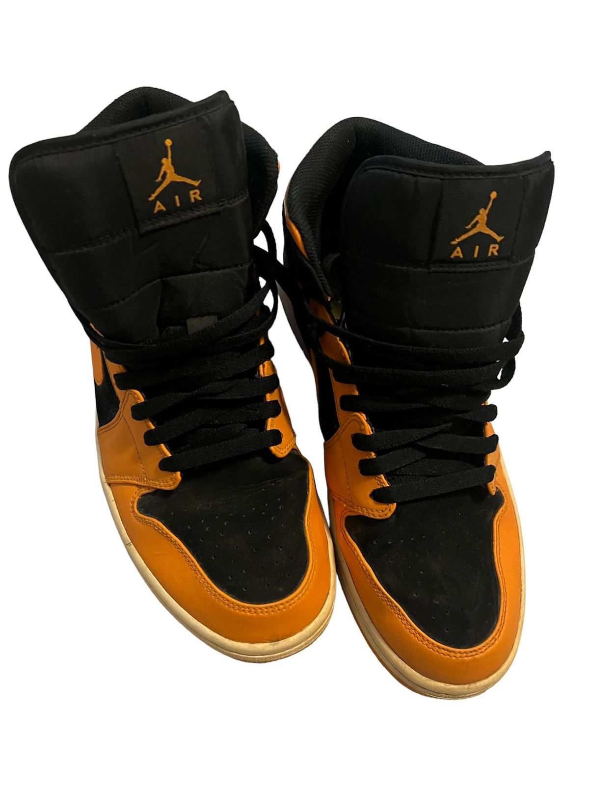 Nike JORDAN 1 MID BLACK ORANGE PEEL - SAIL Size US 10 / EU 43 - 2 Thumbnail