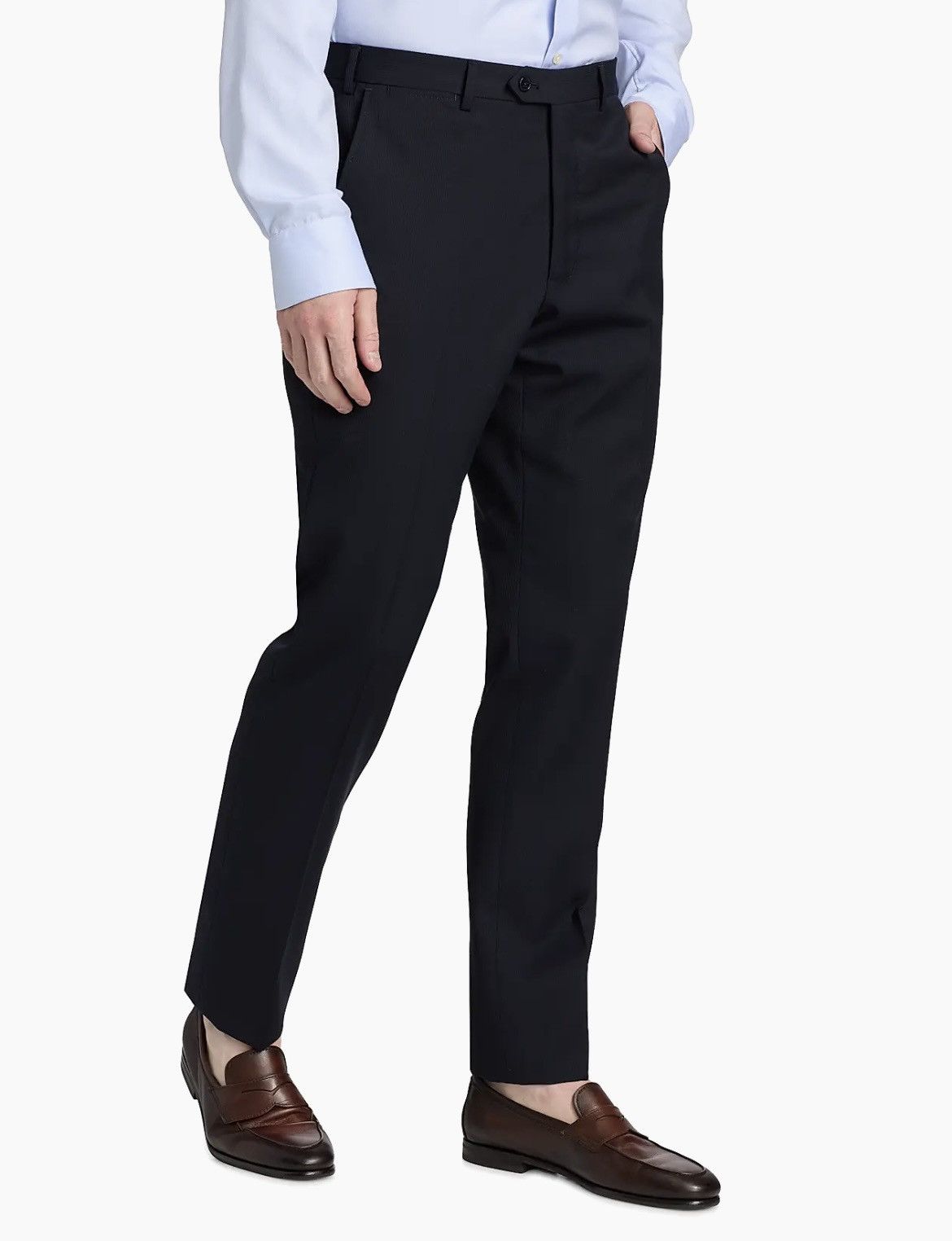 Emporio Armani Flat Front Wool Trouser Size US 32 / EU 48 - 1 Thumbnail