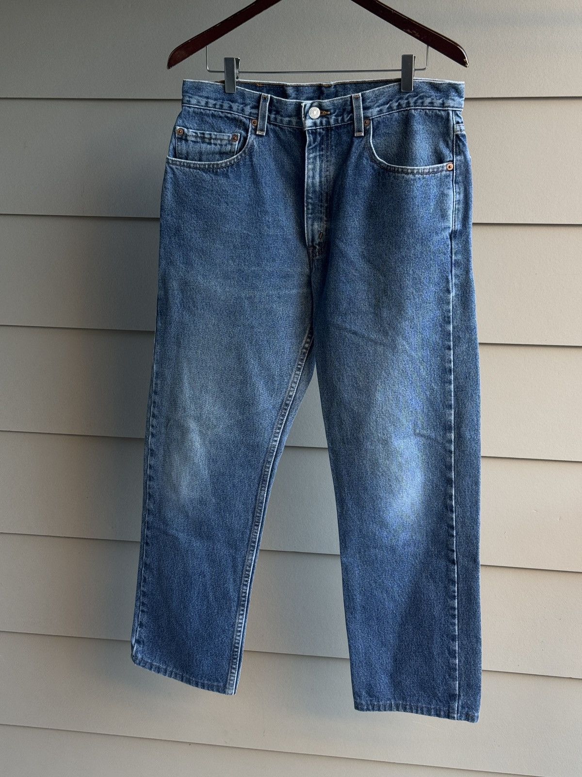 Levi's VINTAGE 90s LEVIS 505 STRAIGHT LEG DENIM JEANS 34x30 Size US 34 / EU 50 - 8 Thumbnail