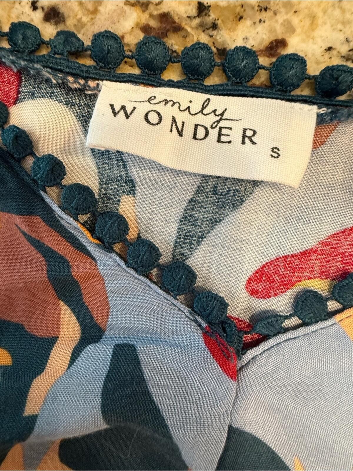 Other Emily Wonder boho baby doll top colorful abstract SZ SM Size S / US 4 / IT 40 - 5 Thumbnail