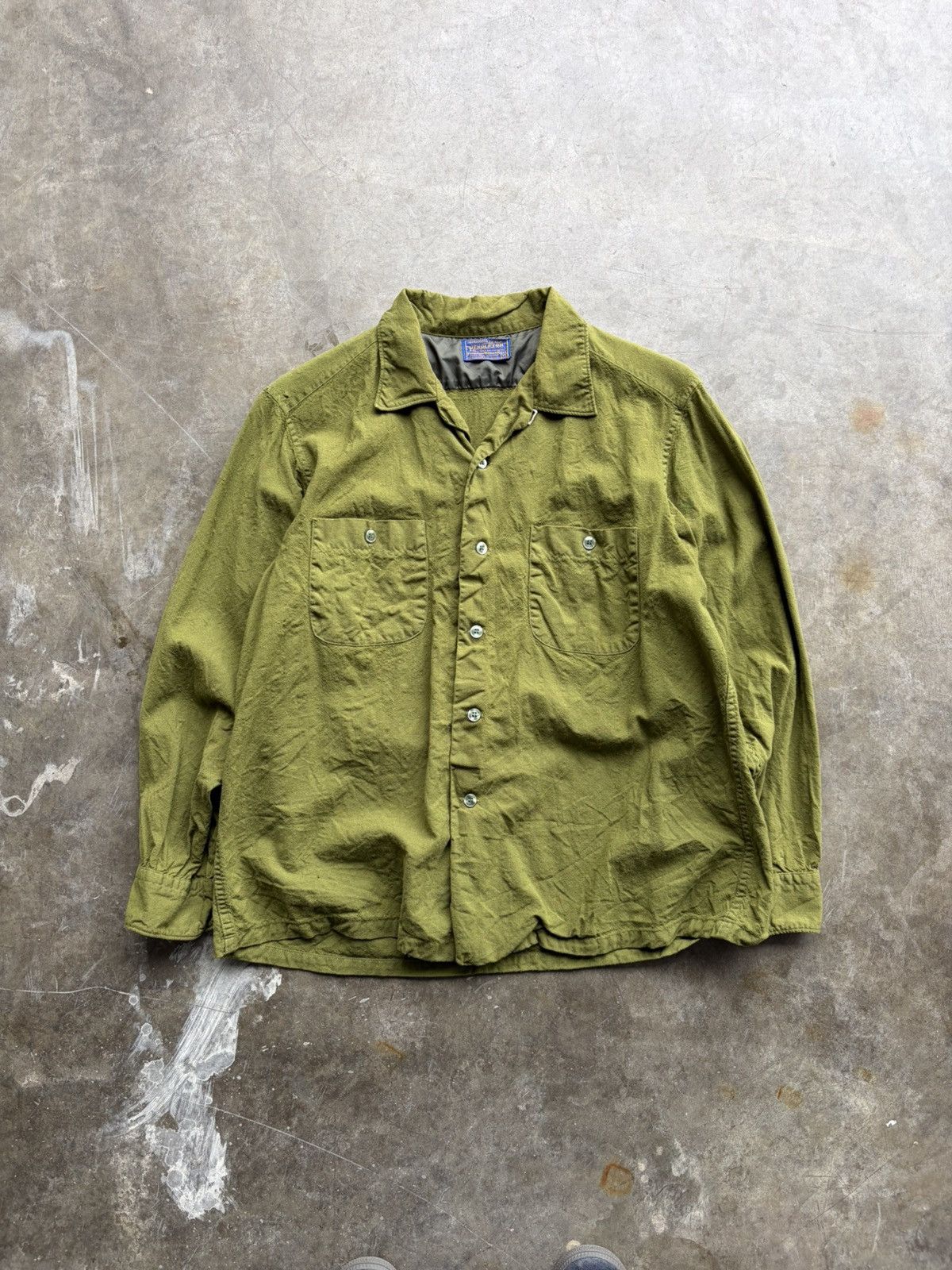 Pendleton Vintage Pendelton Long Sleeve Button Down Virgin Wool Shirt Size US L / EU 52-54 / 3 - 1 Thumbnail