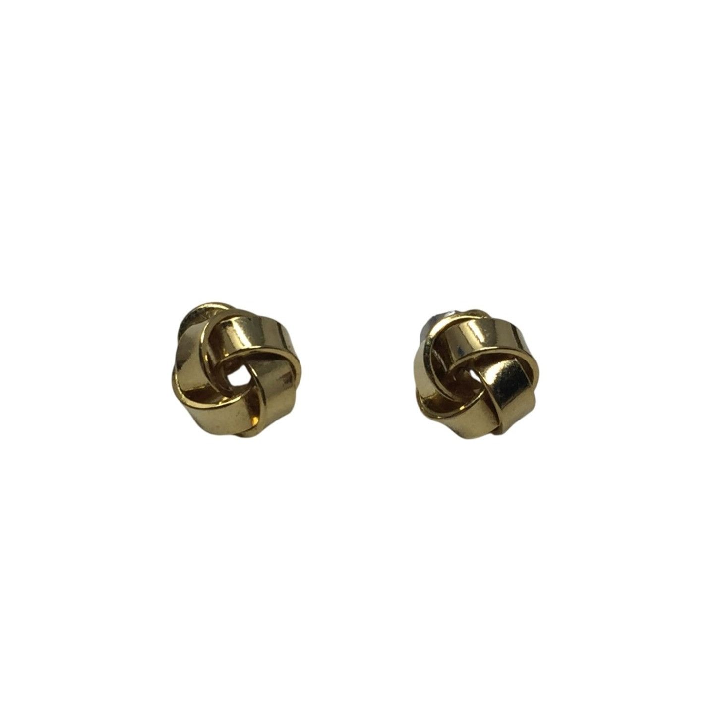 Other Women's Beautiful Gold Tone Stud Knot Earrings with Backs Size ONE SIZE - 1 Thumbnail