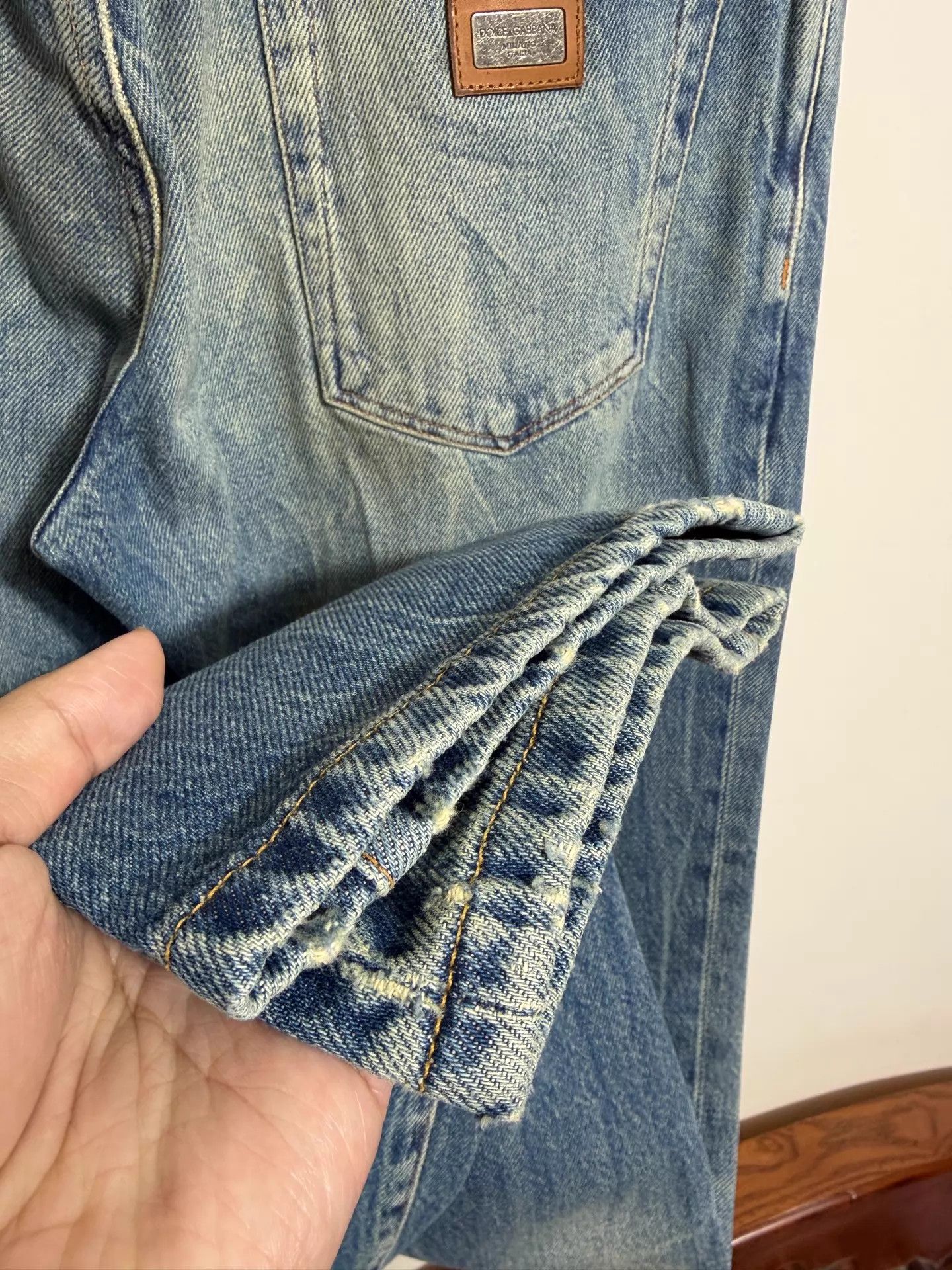 Dolce & Gabbana Dolce&Gabbana Low Rise Slim Distressed Jeans 50 Size US 34 / EU 50 - 6 Thumbnail