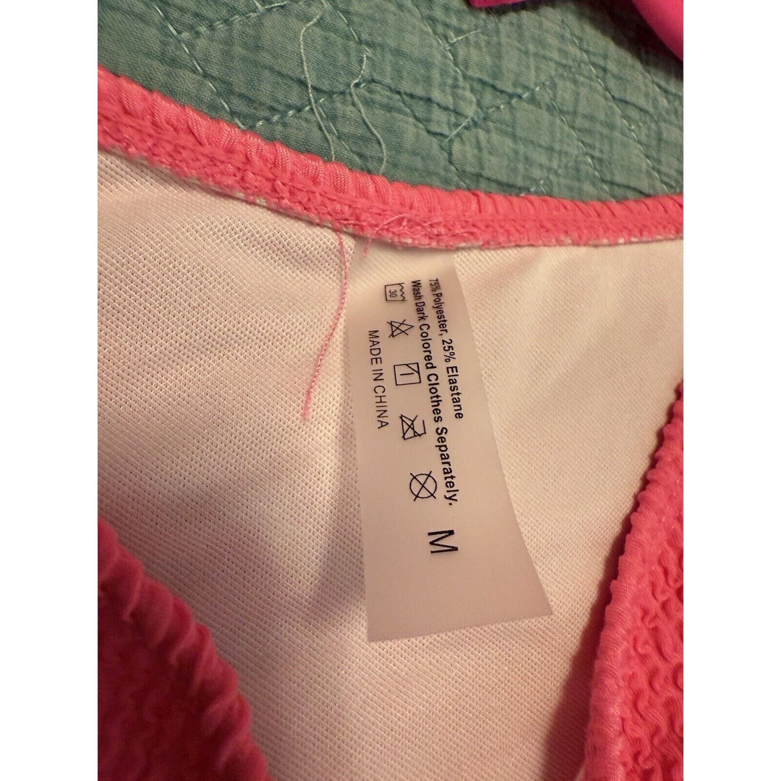 Shein SHEIN Waffle Knit Hot Pink Bikini Size Medium Size M / US 6-8 / IT 42-44 - 2 Thumbnail