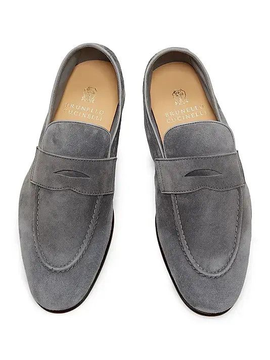 Japanese Brand os11x0226 Suede Loafers In Grey Size US 11.5 / EU 44-45 - 5 Thumbnail