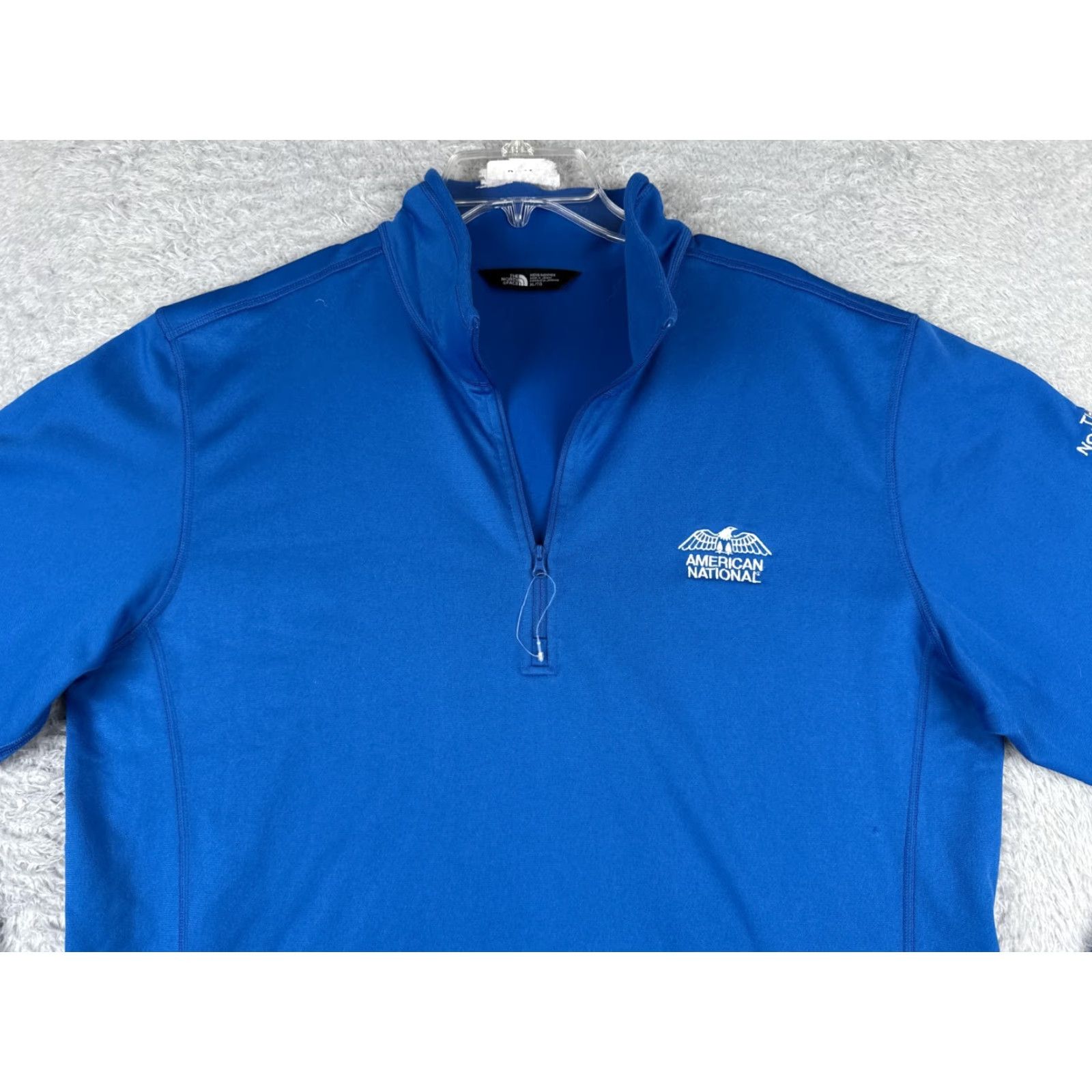 The North Face The North Face Sweater Mens XL Blue 1/4 Zip Mock Neck Polyester Fleece Embroidered Logo Pullover Casual Men’s Core Size US XL / EU 56 / 4 - 4 Thumbnail