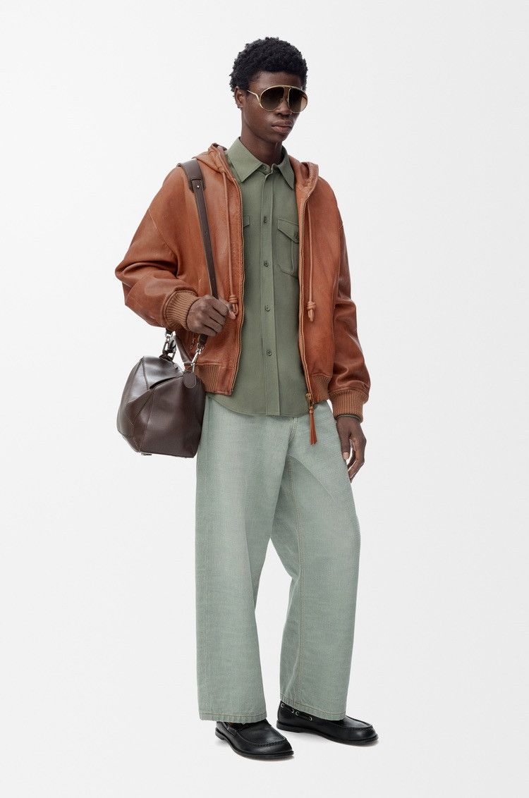 Loewe 🔥$8.5K VALUE🔥 Hooded jacket in nappa lambskin Size US L / EU 52-54 / 3 - 2 Thumbnail
