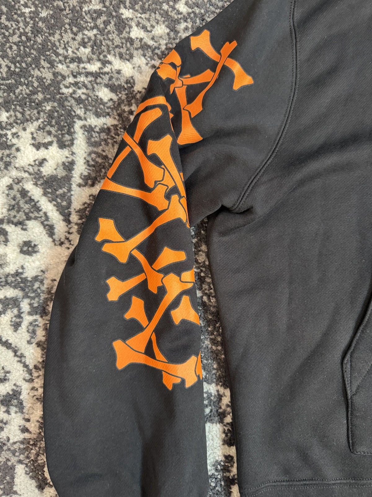 Amiri AMIRI Bones Hoodie – Black/Orange (Size XL) Size US XL / EU 56 / 4 - 3 Thumbnail