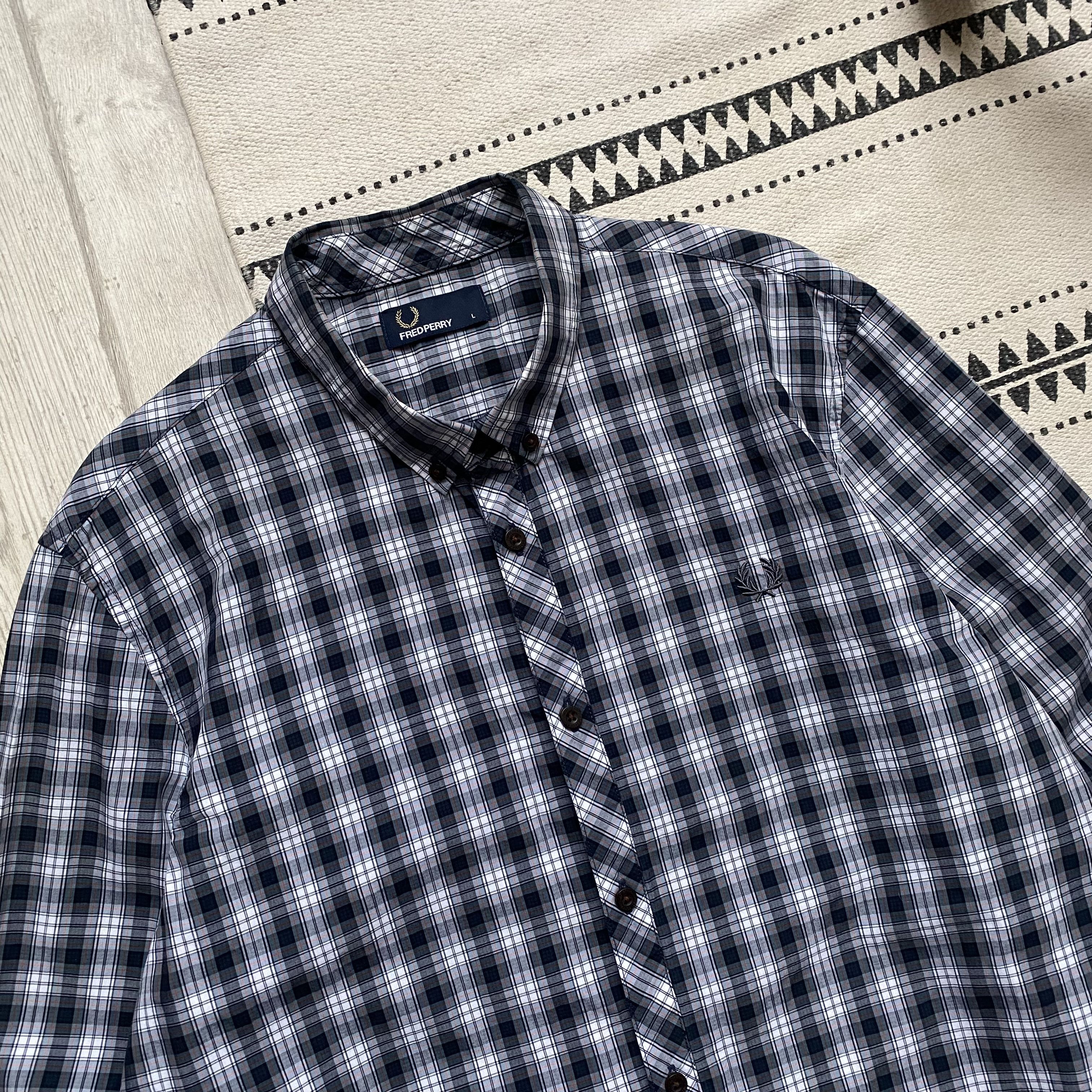 Fred Perry Fred Perry Classic Flannel Shirt Checked Travis Scott Style Size US M / EU 48-50 / 2 - 3 Thumbnail