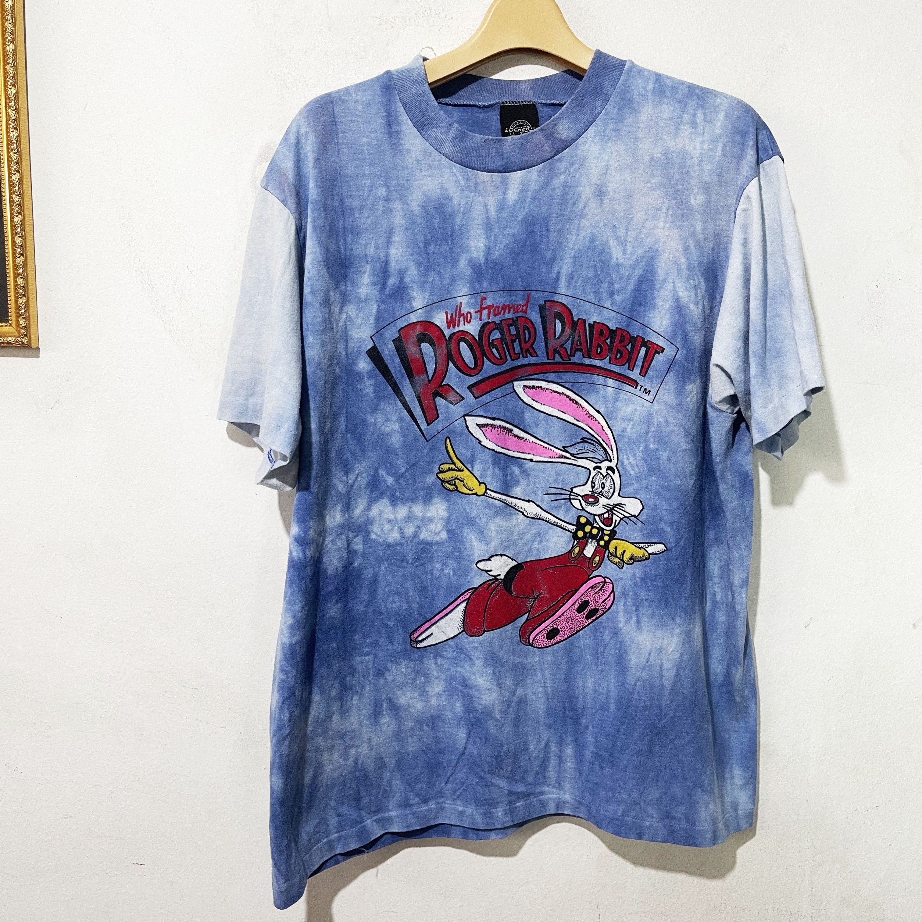 Vintage Vintage 90s Roger Rabbit Tie Dye Shirt Size US L / EU 52-54 / 3 - 1 Thumbnail