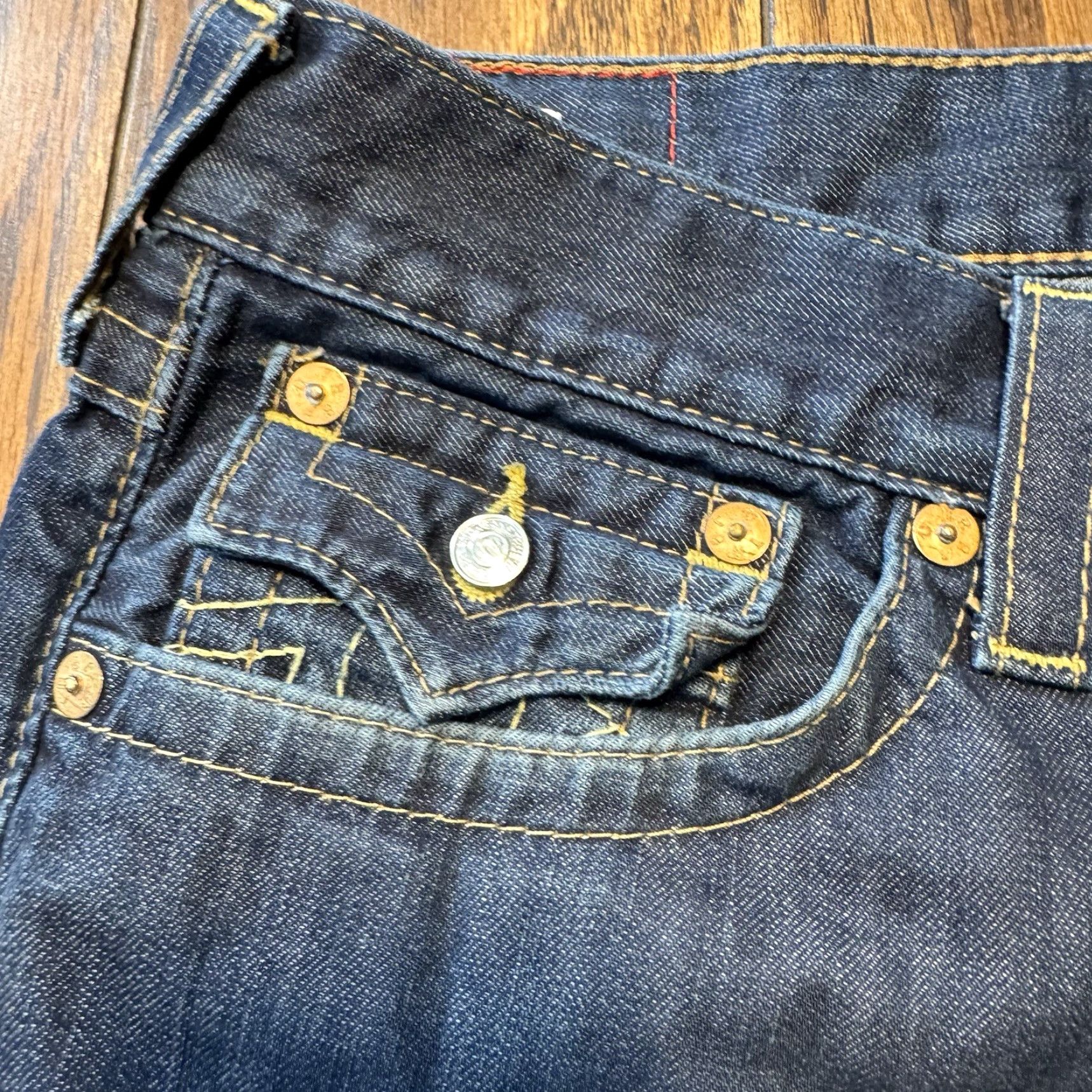 True Religion True Religion Jeans Men's Ricky Flap Pocket Relaxed Straight 36x33 Men’s Size US 36 / EU 52 - 3 Thumbnail
