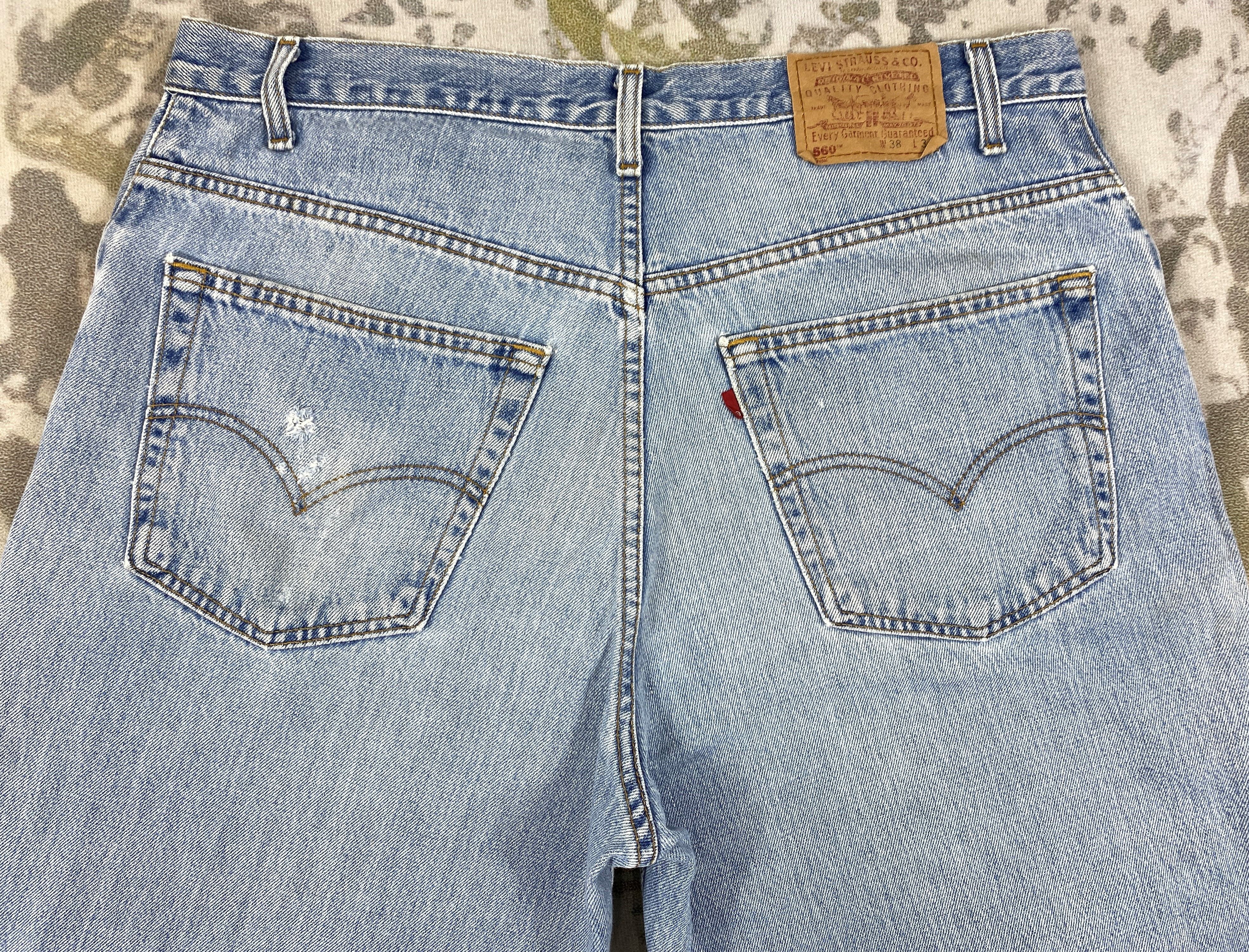 Levi's Light Wash Vintage Levi's 560 Denim 37x34.5 -JN394 Size US 37 - 4 Thumbnail