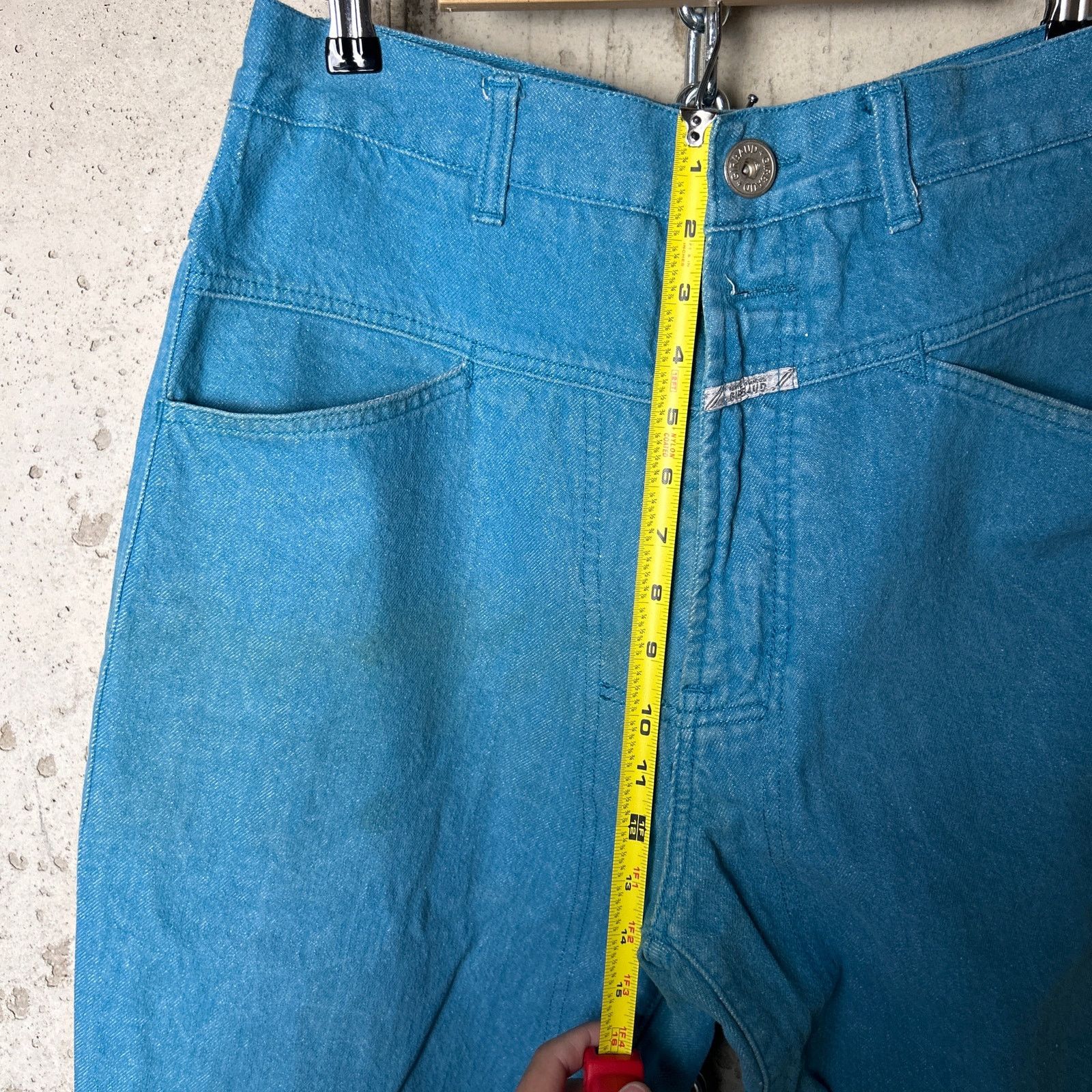 Marithe + Francois Girbaud Girbaud Brand X 34" Blue Straight Fit Cotton Denim Jeans Size US 34 / EU 50 - 8 Thumbnail