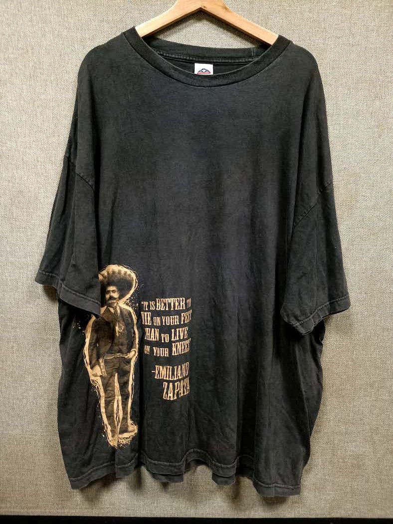 Rap Tees vintage t shirt Emiliano Zapata mexican Size US XXL / EU 58 / 5 - 1 Thumbnail