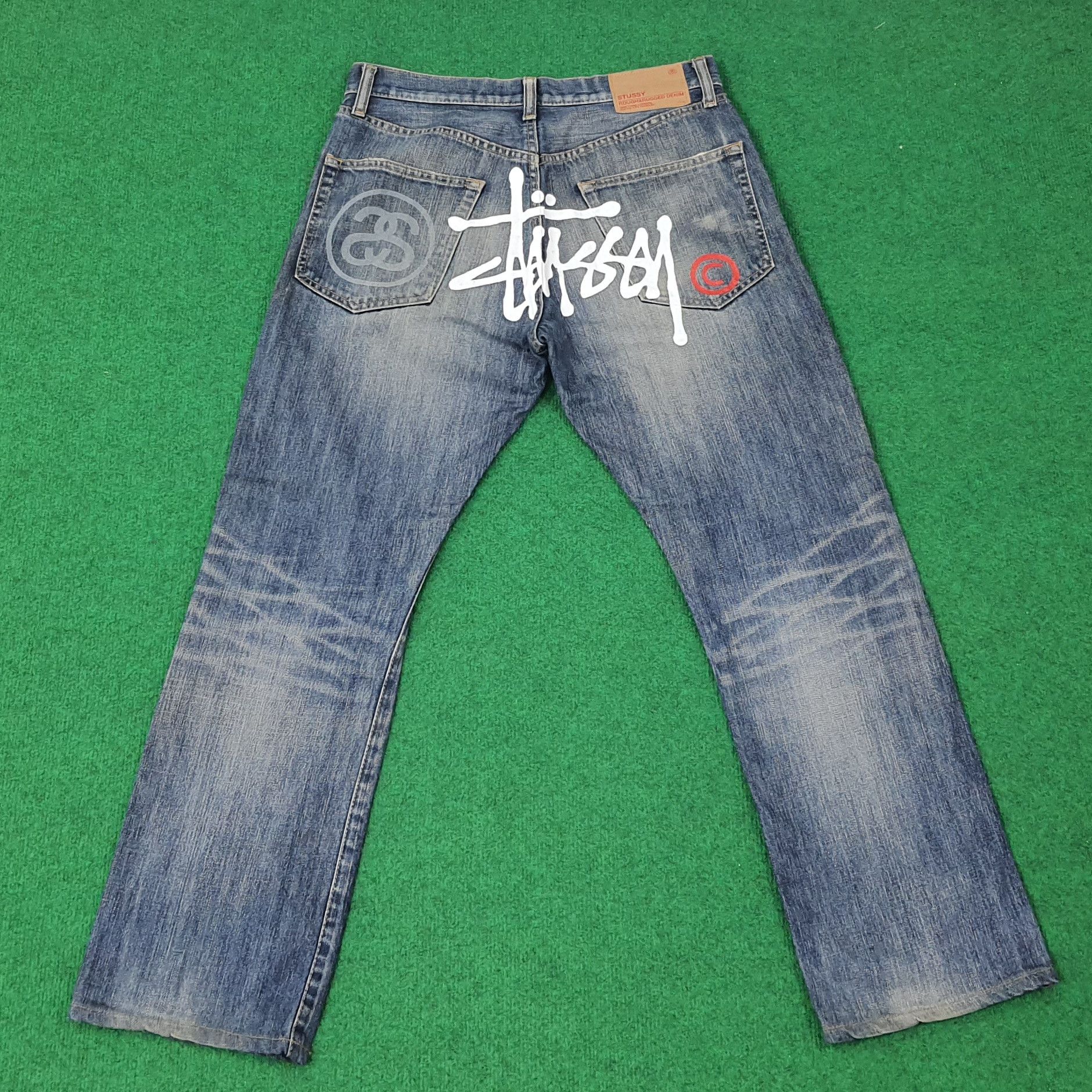 Stussy Vintage Stussy Streetwear Custom Logo Jeans C228N17 Size US 30 / EU 46 - 1 Thumbnail