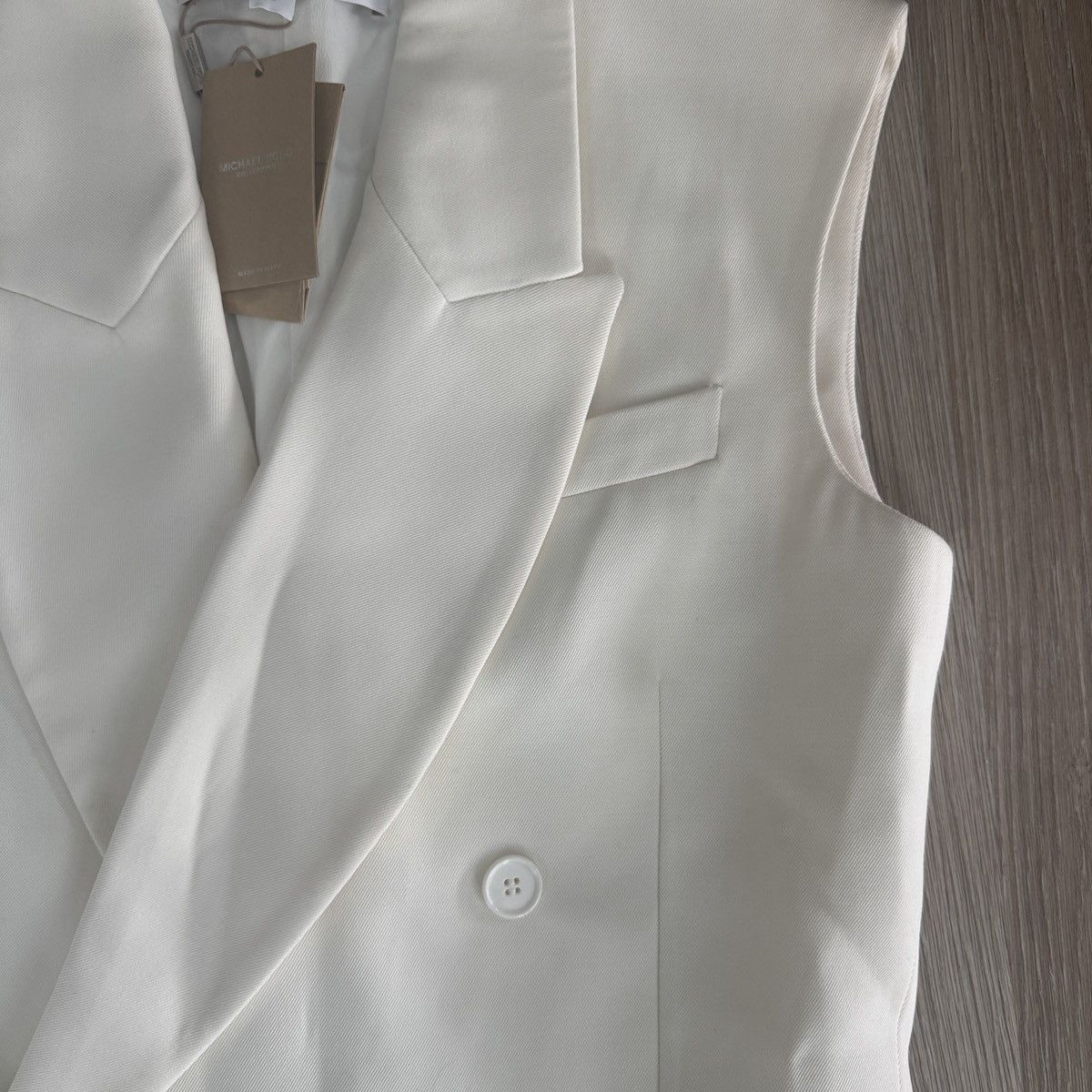 Michael Kors Michael Kors Oversized Double-Breasted Vest Size S / US 4 / IT 40 - 9 Thumbnail