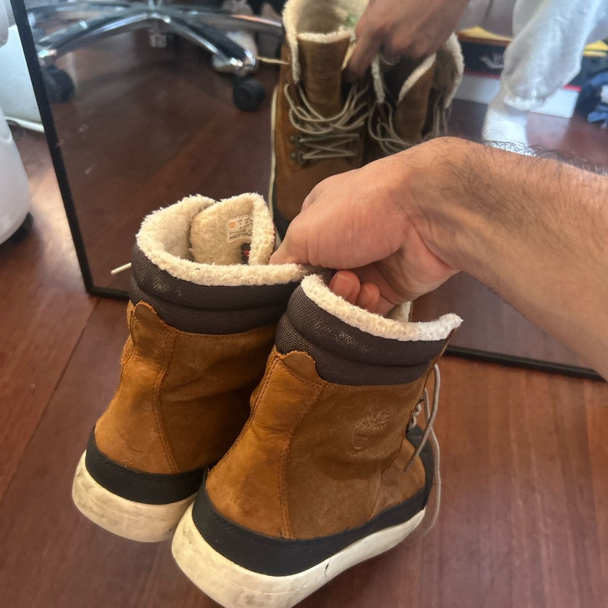 Timberland × Vintage Lined Timberland boots Size US 10 / EU 43 - 3 Thumbnail
