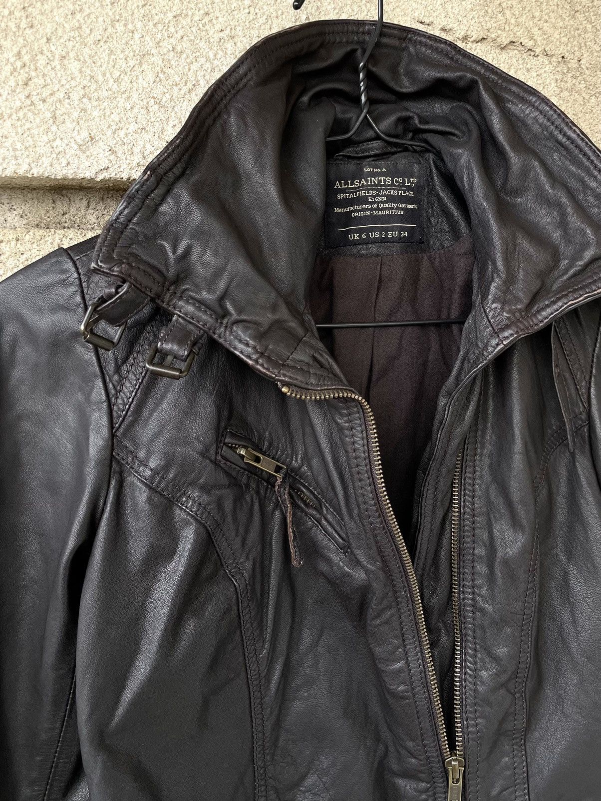 Allsaints Allsaints Belvedere Avant Garde Biker Leather Jacket US 2 Size XS / US 0-2 / IT 36-38 - 4 Thumbnail