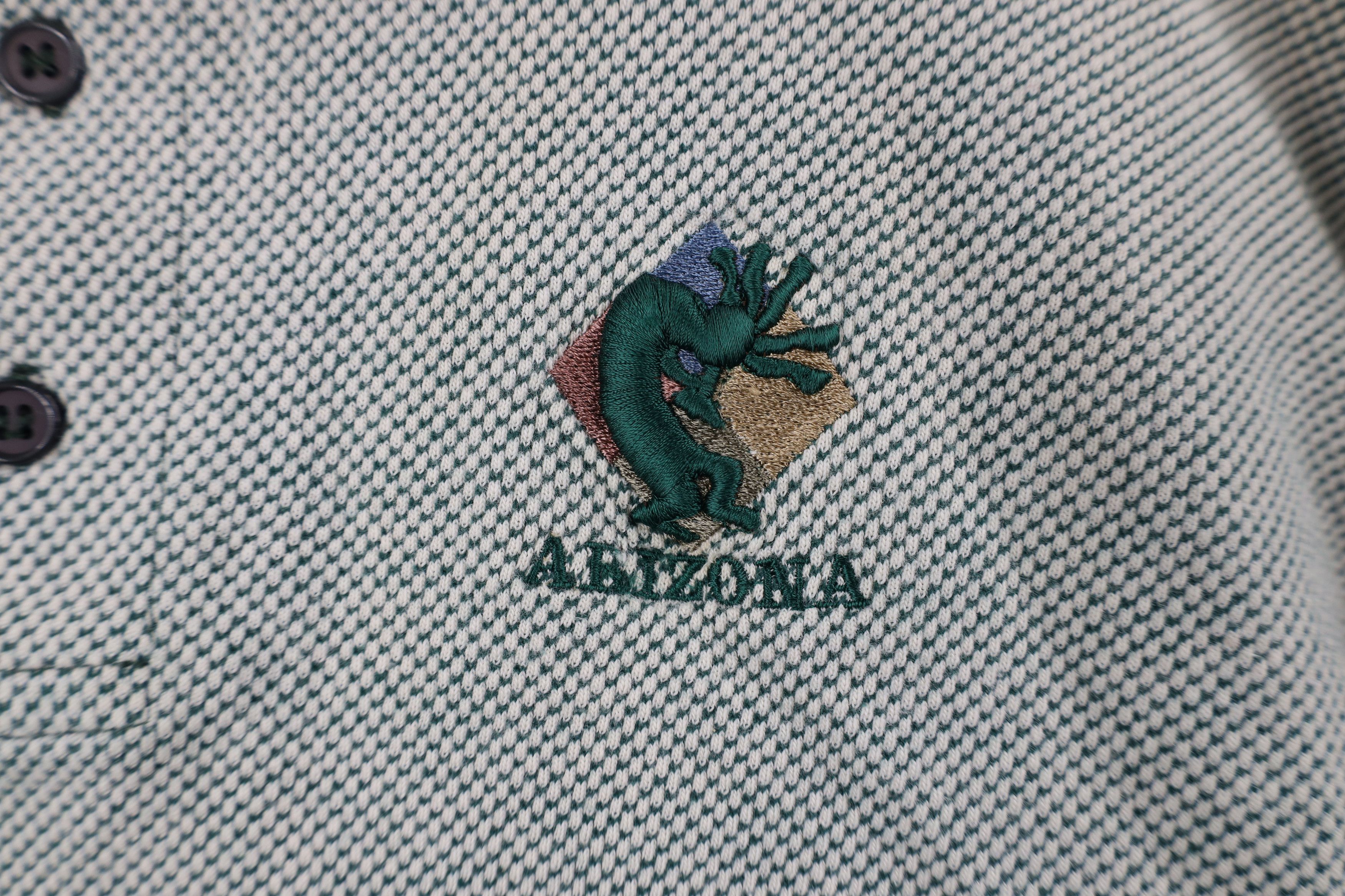 Vintage Vintage 90s Streetwear Kokopelli Arizona Thermal Knit Polo Size US XL / EU 56 / 4 - 4 Thumbnail