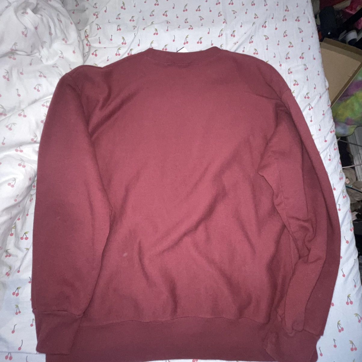 Aries Aries Sz Large Used Maroon Crewneck Size US L / EU 52-54 / 3 - 6 Thumbnail