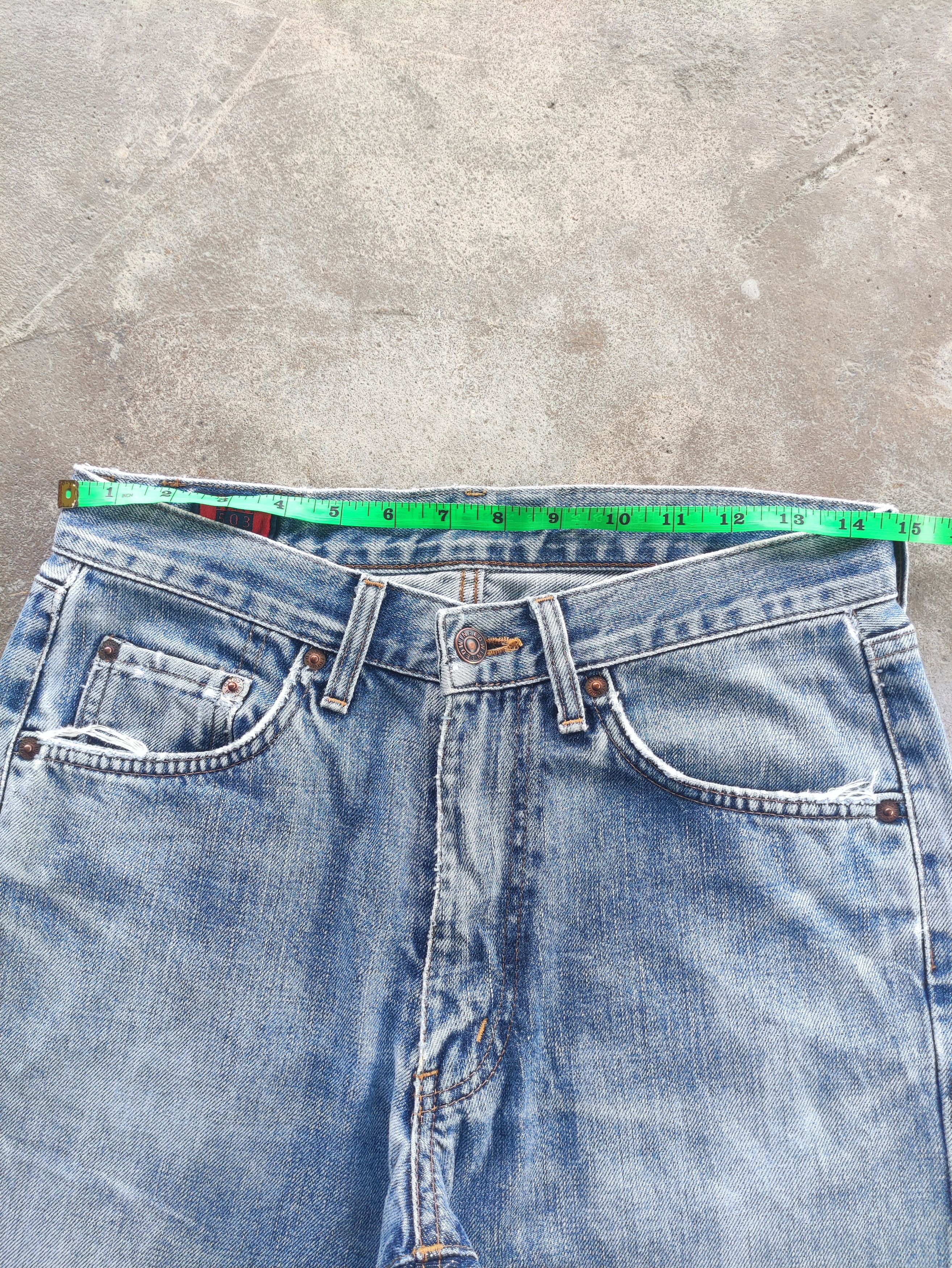 Edwin Vintage Edwin Brand Denim Buggy Distressed Faded Pants Size US 30 / EU 46 - 6 Thumbnail