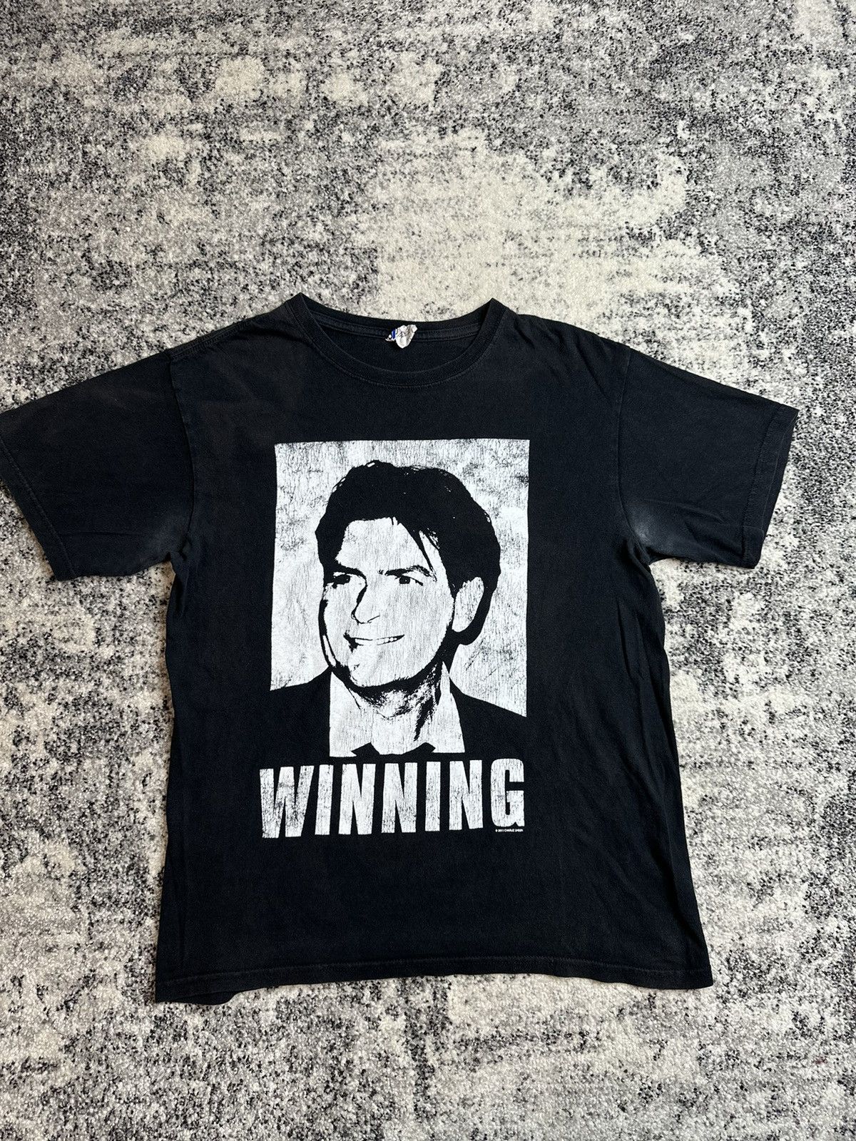 Anvil × Vintage Charlie Sheen Winning Movie Vintage StreetWear T-shirt 2011 Size US M / EU 48-50 / 2 - 1 Thumbnail