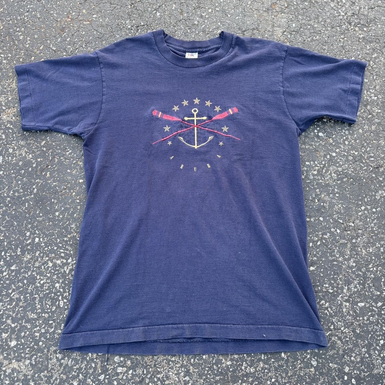 Fruit Of The Loom Single stitched vintage Aruba shirt Size US L / EU 52-54 / 3 - 2 Thumbnail