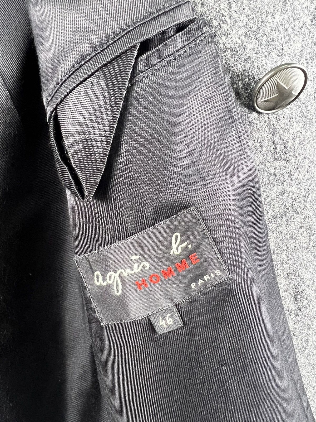 agnes b. 🔥 Agnes B PeaCoat military style wool heavy Jacket - 46 Size US S / EU 44-46 / 1 - 9 Thumbnail