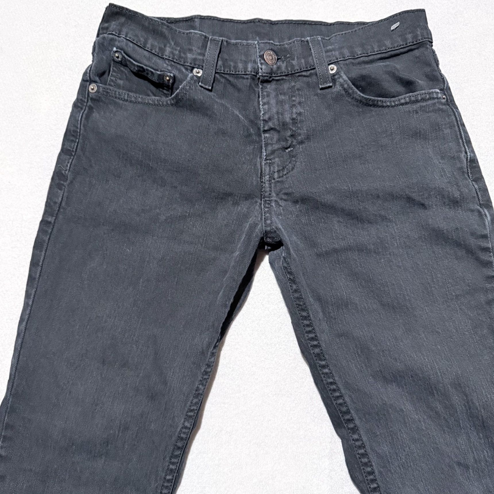 Levi's Levi's Jeans Men Black Denim Mid-Rise Classic Straight Zip Fly 29X30 511 Size US 29 - 3 Thumbnail