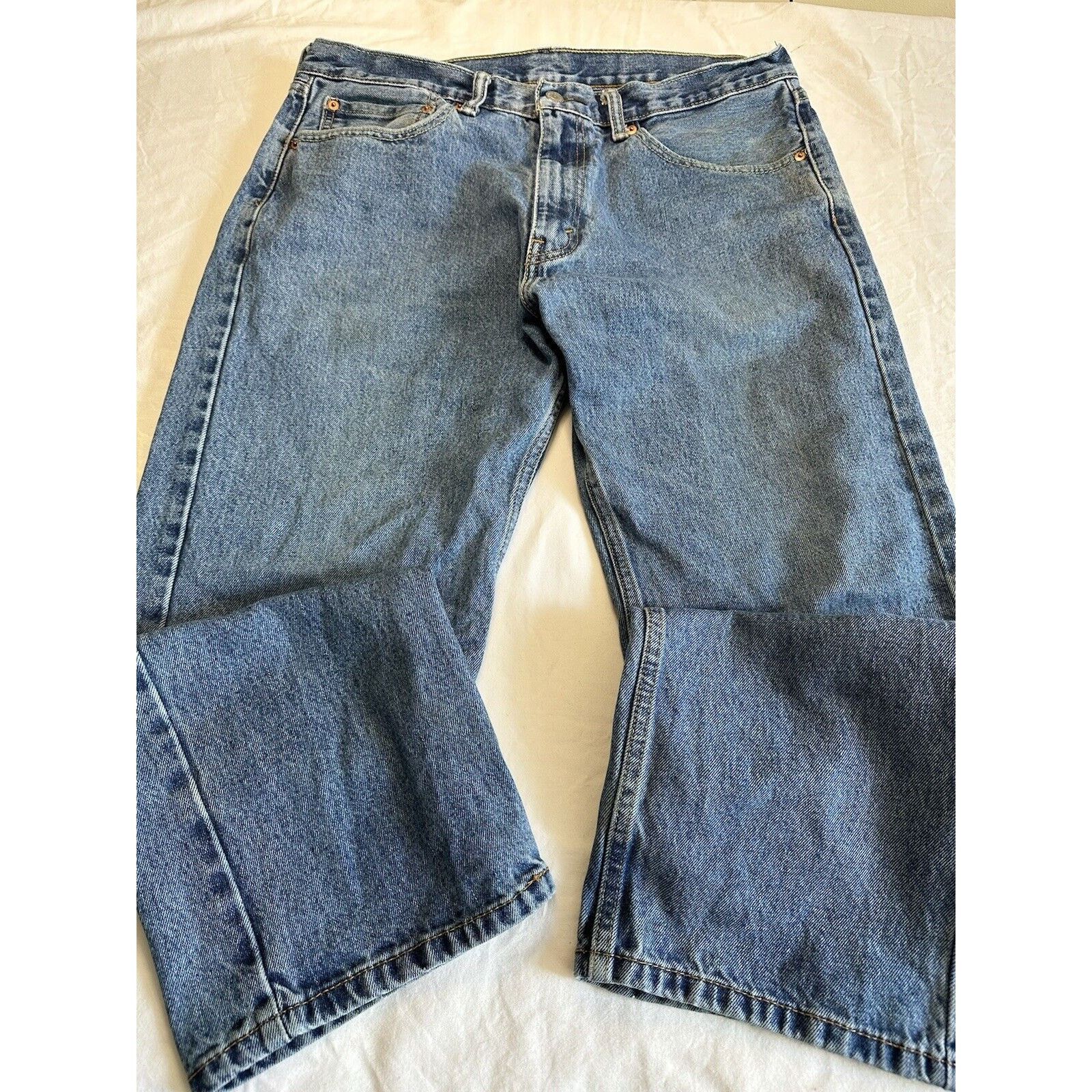 Levi's Levis 505 Blue Jeans 36x30 Straight Leg retro Normcore Size US 36 / EU 52 - 5 Thumbnail