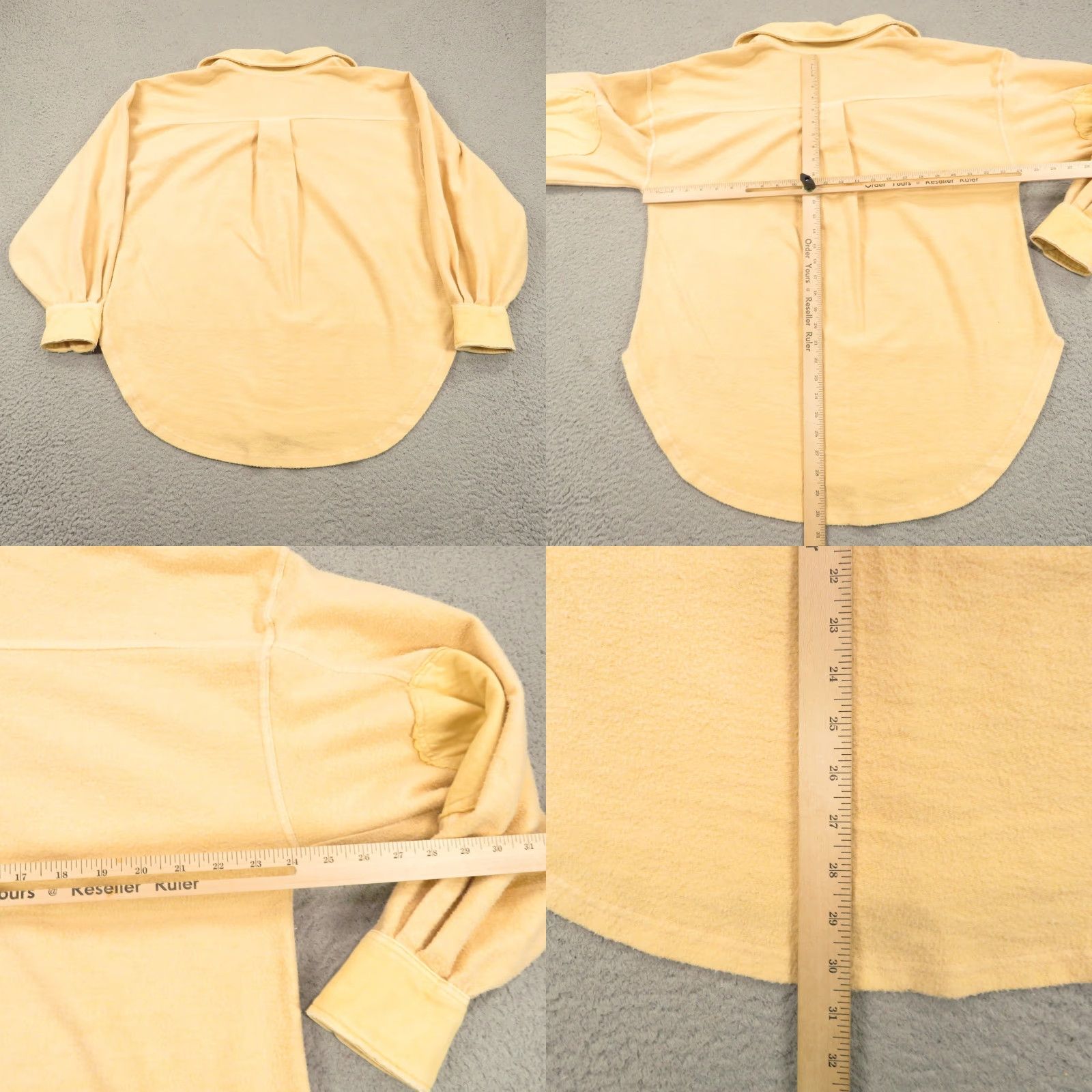 Free People Free People Shirt Womens Small Cream Oversized Shacket Jacket Button-Up Casual Sleeve Pockets Size S / US 4 / IT 40 - 8 Thumbnail