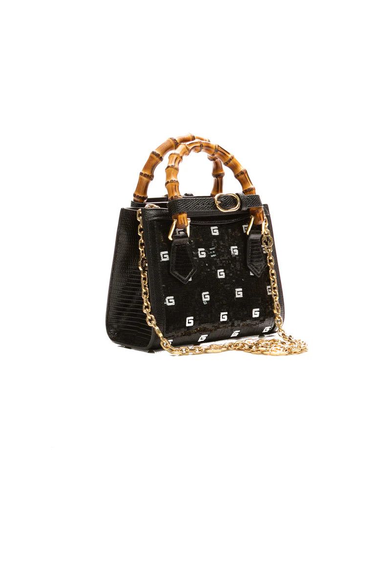 Gucci o1la5ras0526 Size: OS / Diana Mini Sequin Tote Bag in Black Size ONE SIZE - 3 Thumbnail
