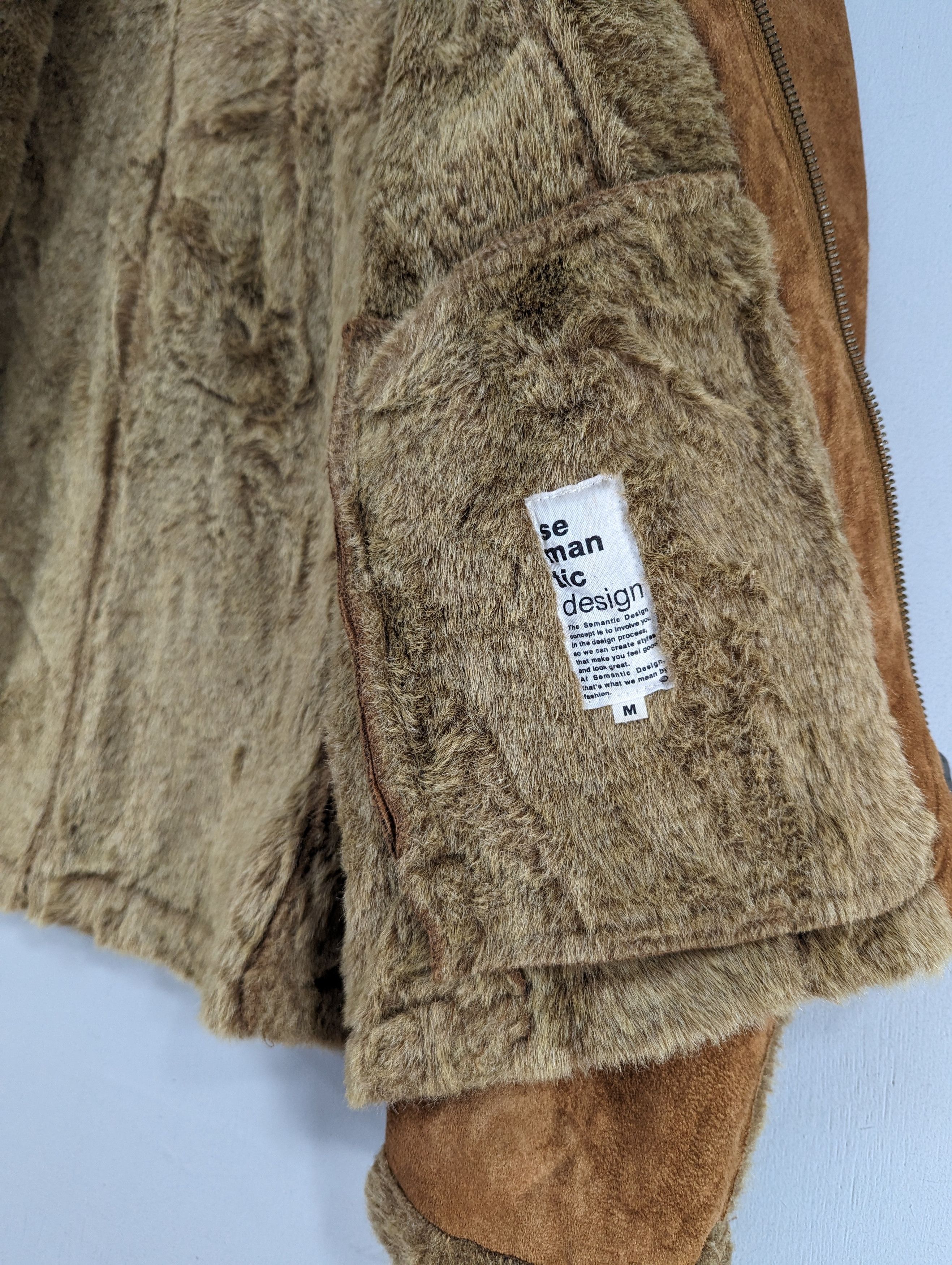 semanticdesign Vintage Semantic Design Faux Fur Motorcycle Style Jacket Size US M / EU 48-50 / 2 - 12 Thumbnail