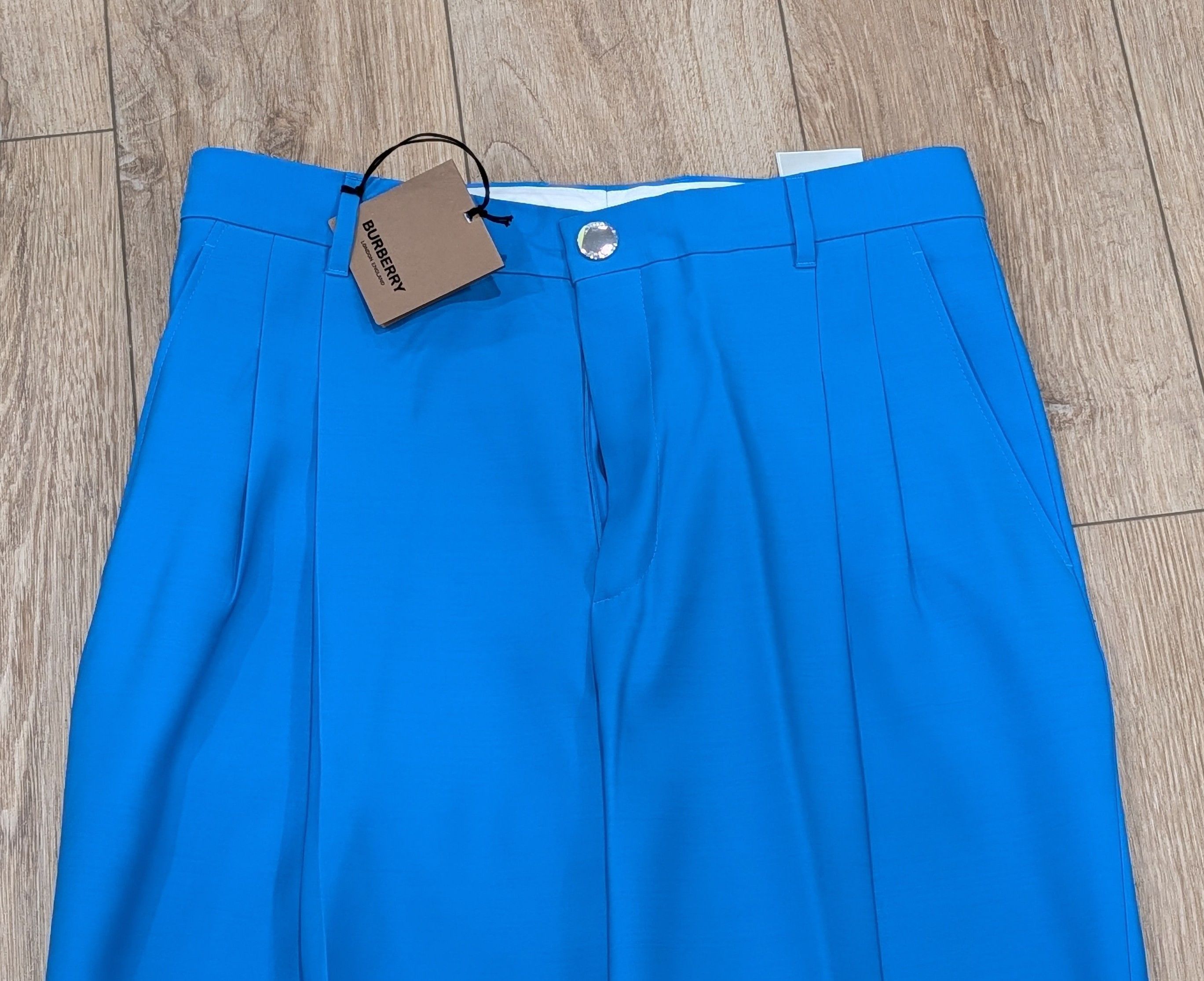 Burberry Burberry Tailored Wool Trousers Pants Vivid Blue 48 US 32 Size US 32 / EU 48 - 2 Thumbnail