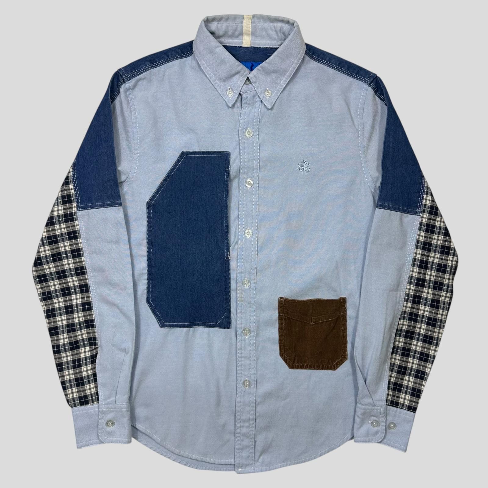 Junya Watanabe Junya Watanabe Brooks Brothers 2005 Patchwork Cargo Shirt S Size US S / EU 44-46 / 1 - 1 Thumbnail