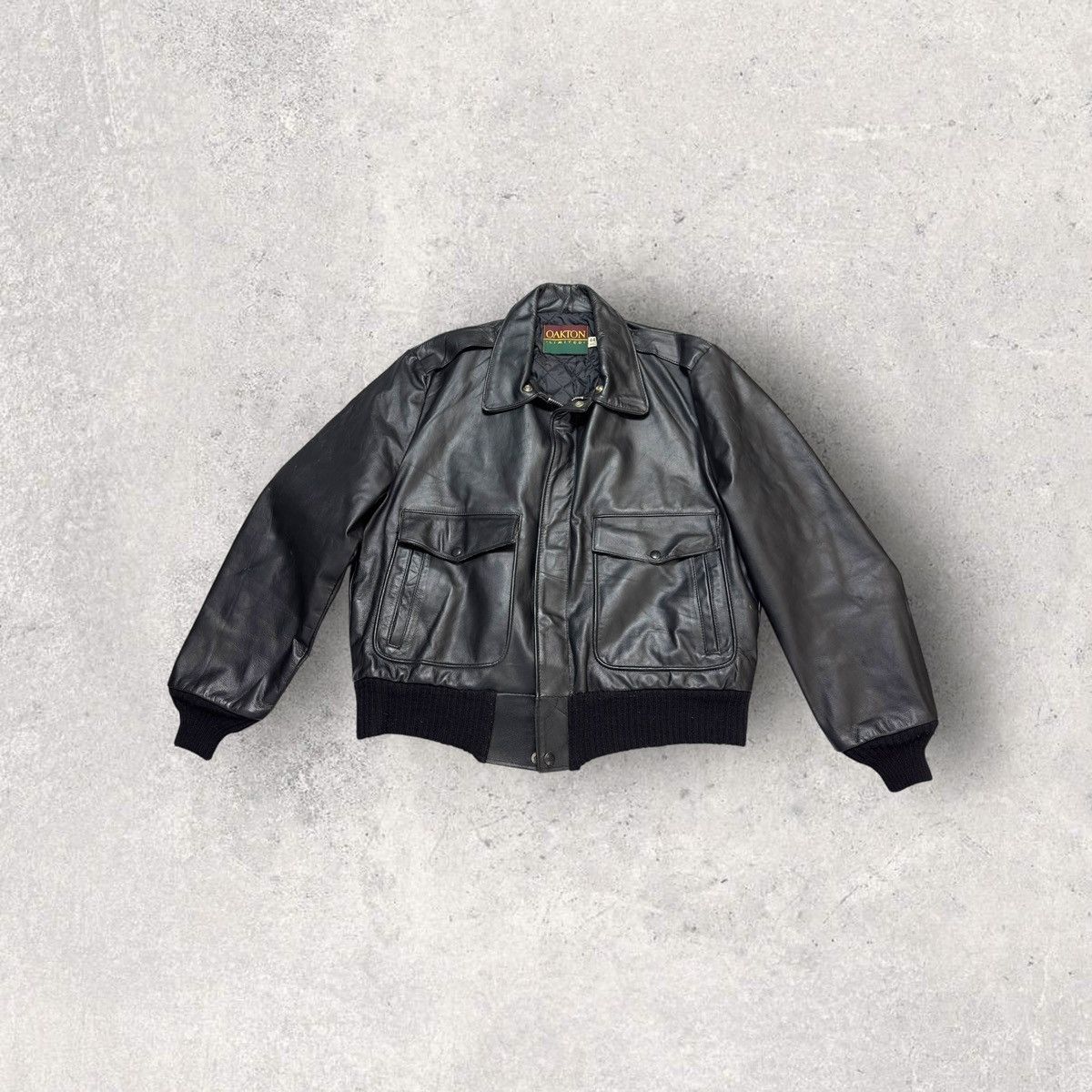 Oakton Limited × Vintage Vintage Oakton Limited leather jacket Size US L / EU 52-54 / 3 - 1 Thumbnail