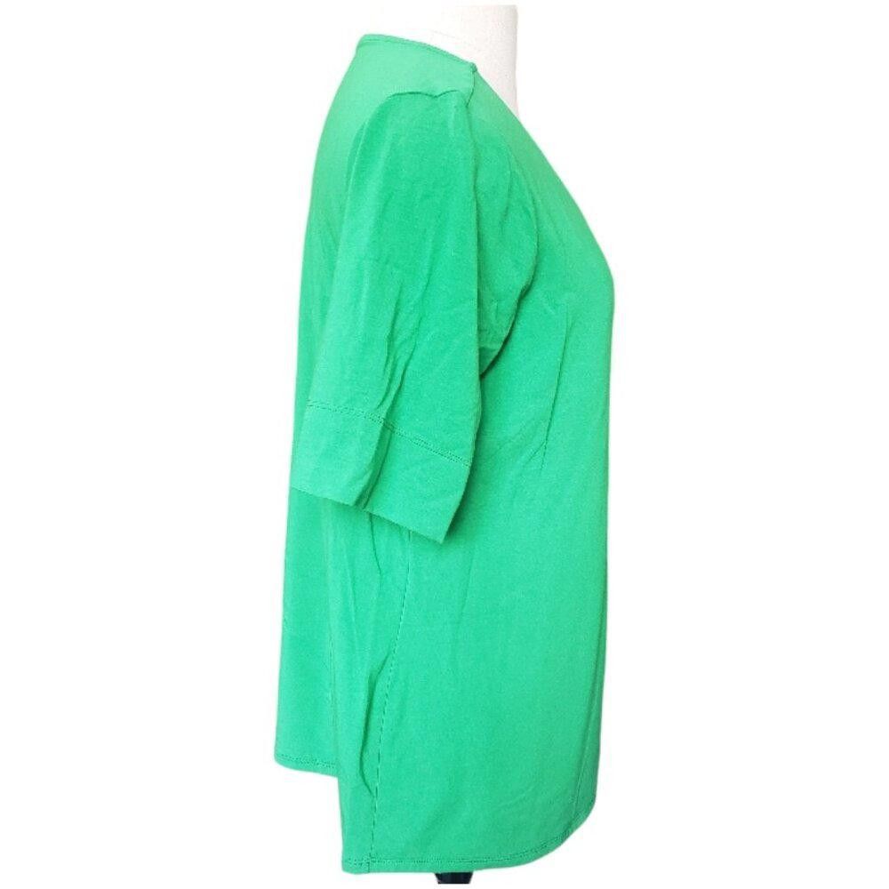 Chicos CT1519 Chico's Green "The Ultimate Tee" Size L Size L / US 10 / IT 46 - 2 Thumbnail