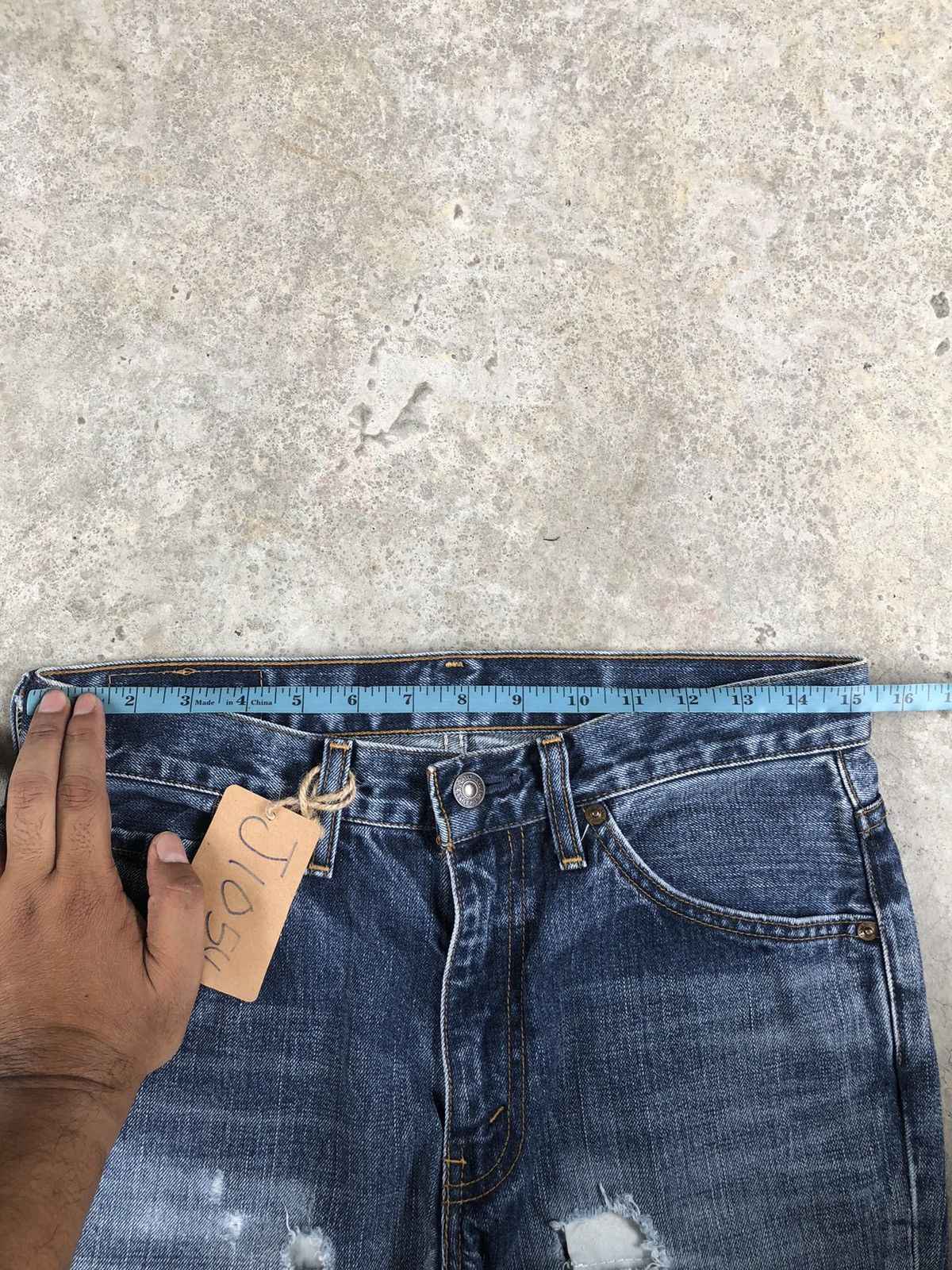 If Six Was Nine Levi’s 517 Flared Jeans Distressed Jeans Size US 30 / EU 46 - 22 Thumbnail