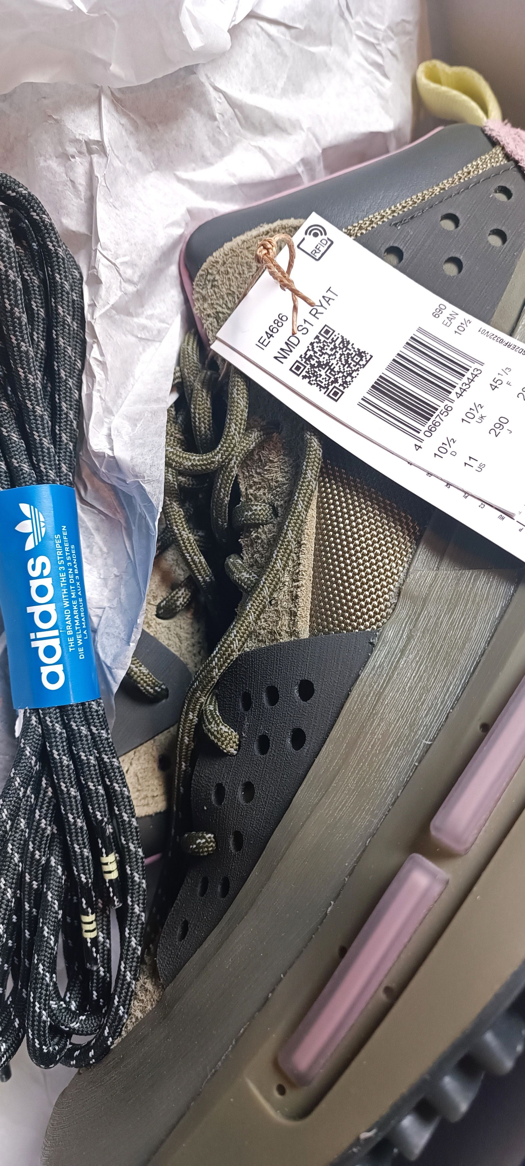 Adidas adidas Humanrace x Pharrell Williams Hu NMD S1 *Ryat* Size US 11 / EU 44 - 17 Thumbnail