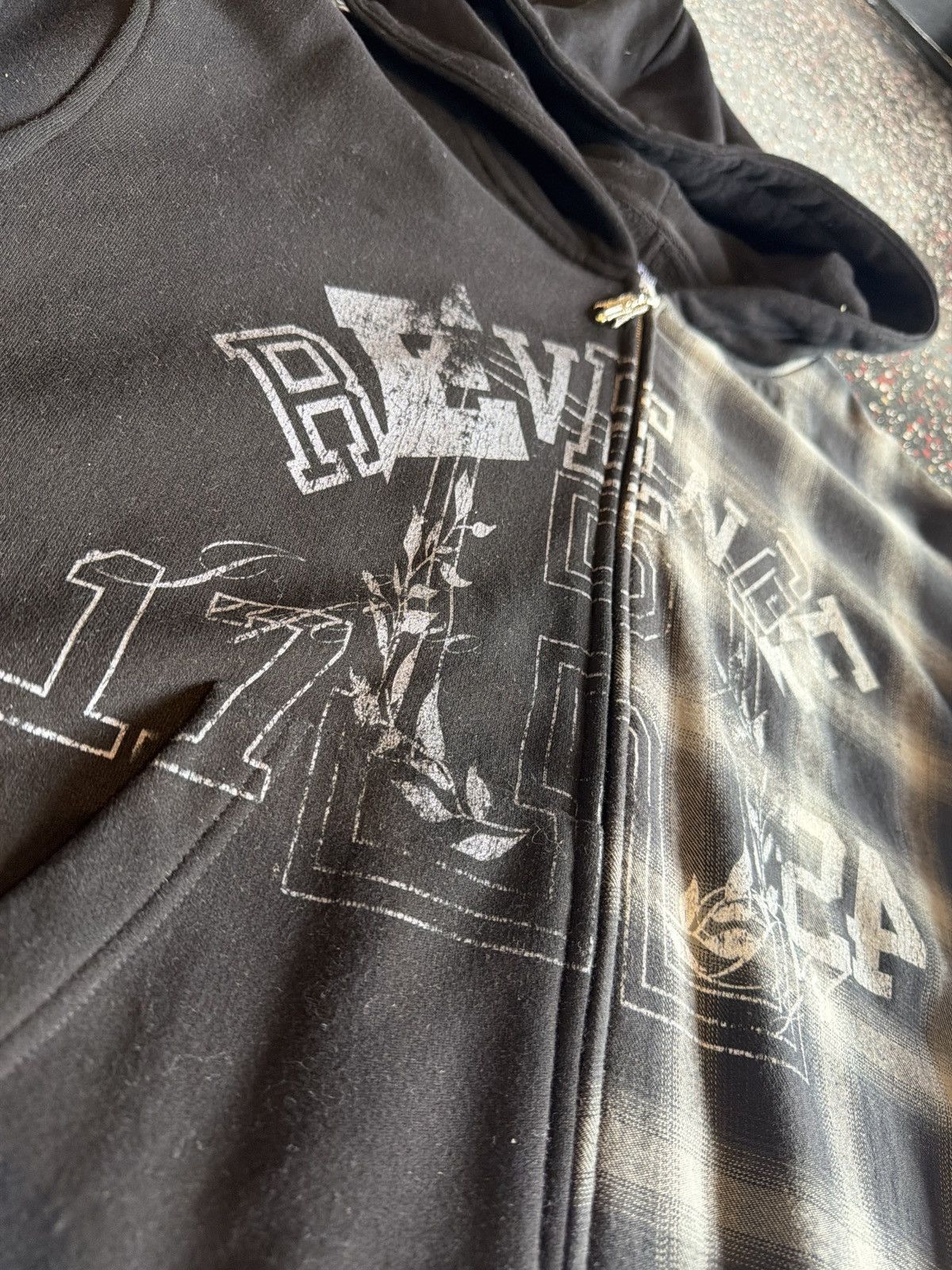 Revenge Revenge Flannel Zip Hoodie Size US M / EU 48-50 / 2 - 3 Thumbnail