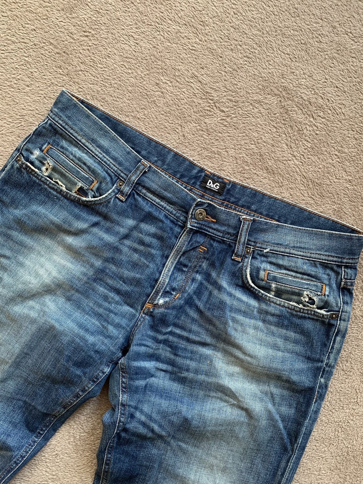 Dolce & Gabbana Dolce Gabbana Y2K Faded Ripped Distressed Mudwash Denim Size US 34 / EU 50 - 3 Thumbnail
