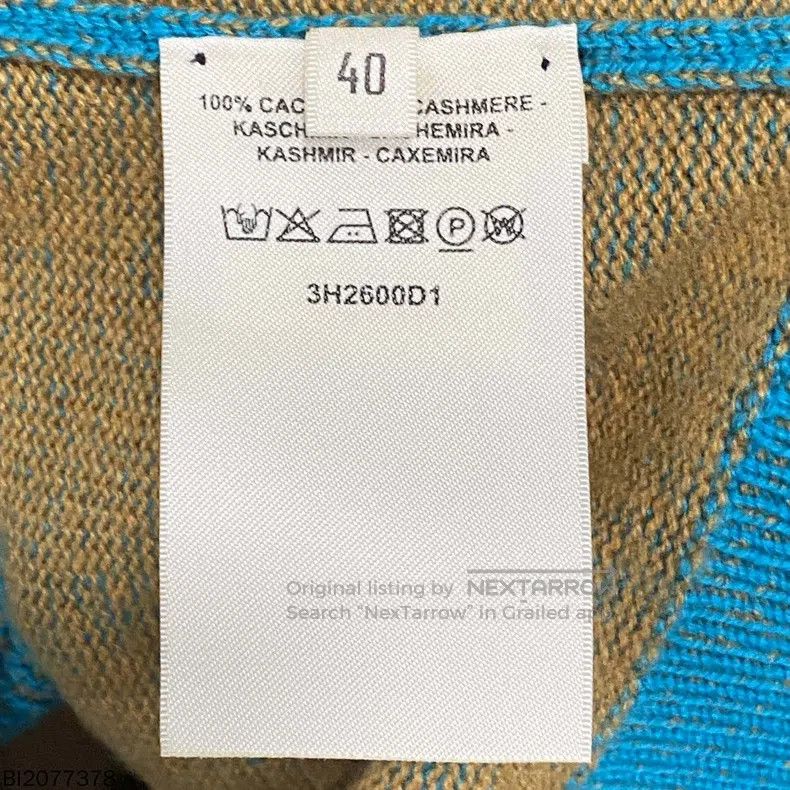 Hermes Hermes Teal Wool Knitted Short Sleeve Size S / US 4 / IT 40 - 5 Thumbnail