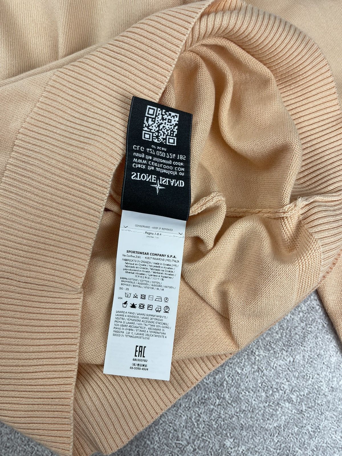 Stone Island Stone Island Knit Cotton Sweater Men’s Size M-L Size US L / EU 52-54 / 3 - 8 Thumbnail