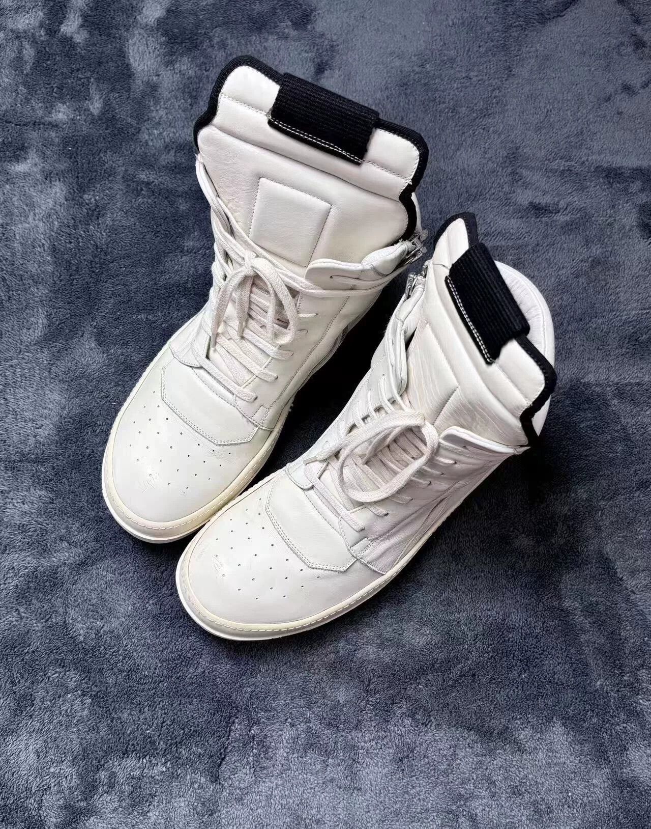 Rick Owens Rick Owens Leather White Lowtop Sneakers 40 Men Size US 7.5 / EU 40-41 - 1 Thumbnail