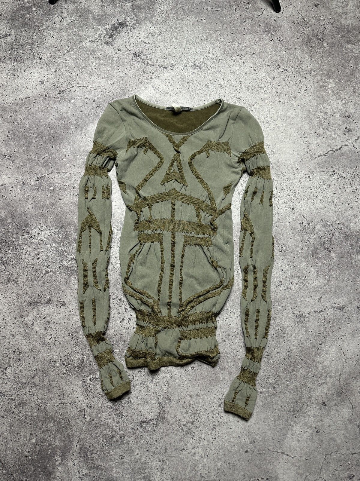 Marithe + Francois Girbaud Marithe Francois Girbaud Termo Mesh Long Sleeve Size S / US 4 / IT 40 - 1 Thumbnail