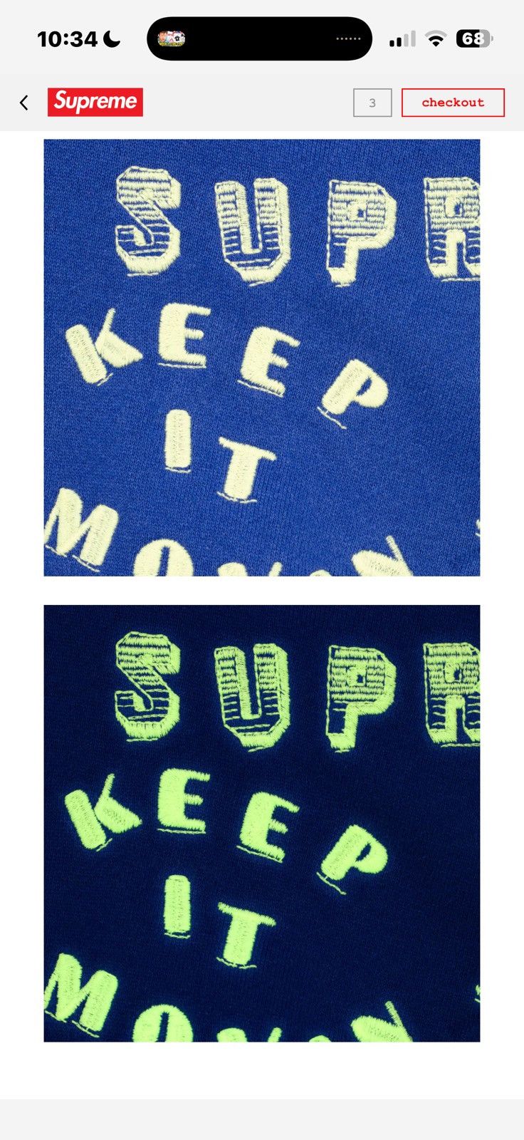 Supreme Supreme deadly glow in the dark blue hoodie small Size US S / EU 44-46 / 1 - 3 Thumbnail