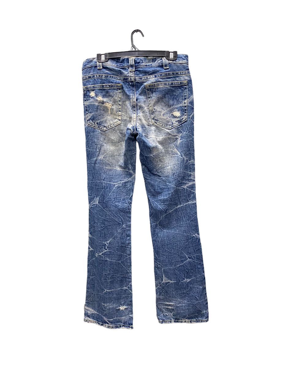Japanese Brand 💥BEST OFFER💥OZ-FIRST PINKBALL BOOTCUT DISTRESSED DENIM Size US 32 / EU 48 - 2 Thumbnail